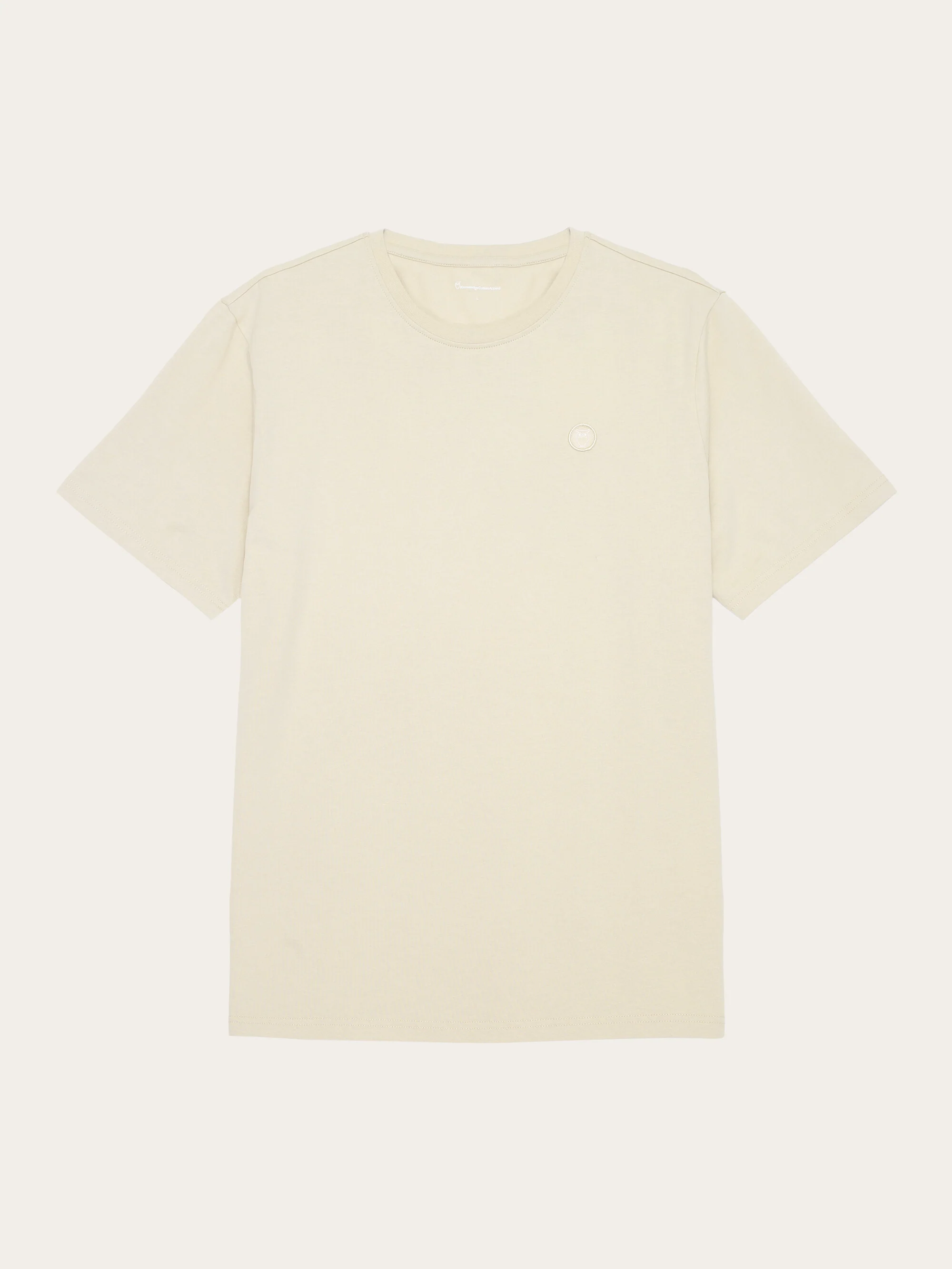 Regular fit Badge t-shirt - Safari melange