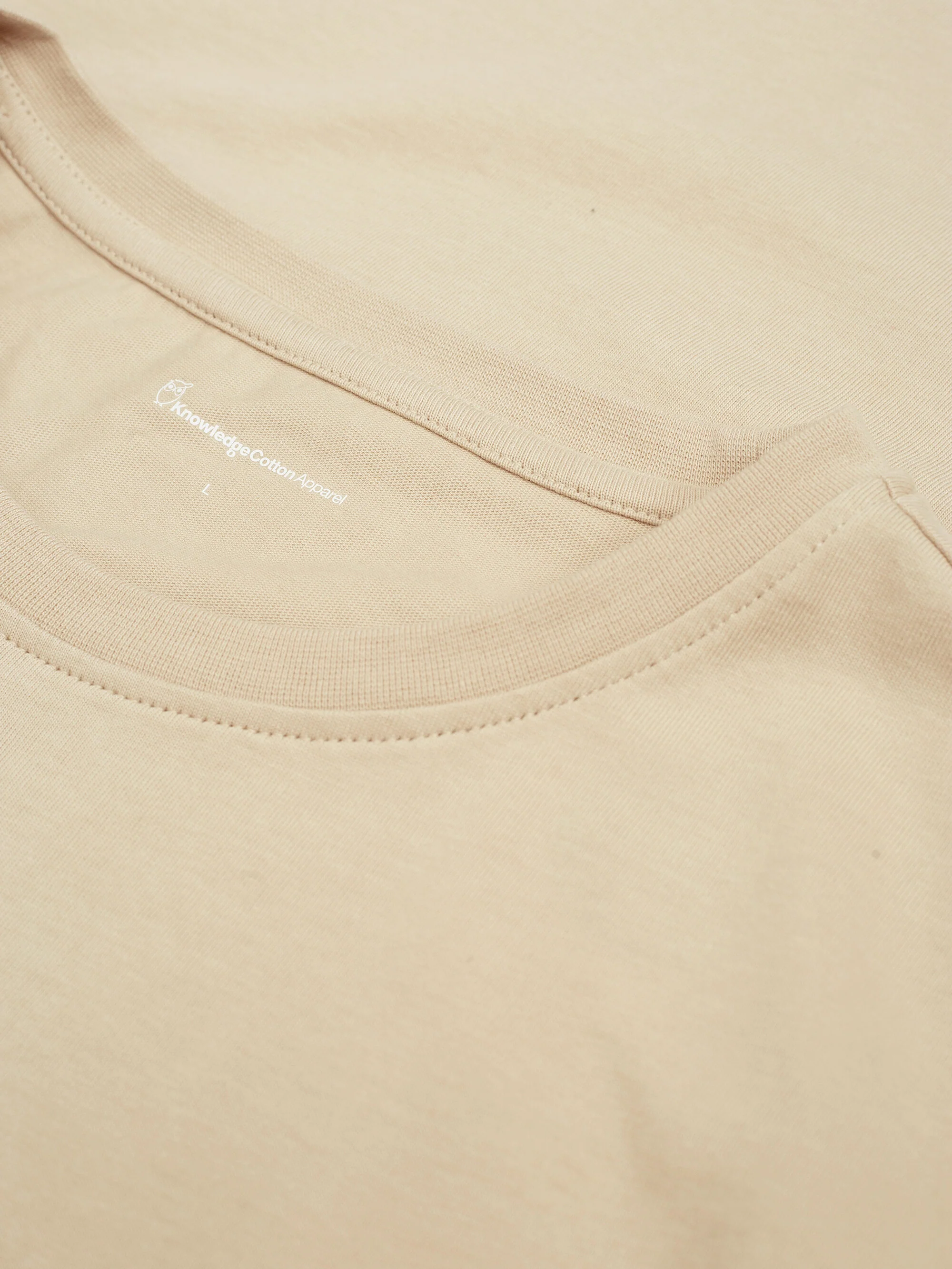 Regular fit Badge t-shirt - Safari melange - Image 5