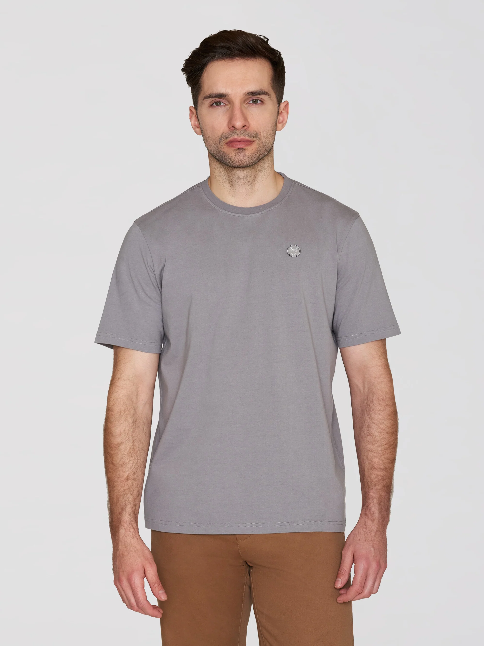 Regular fit Badge t-shirt - Sharkskin - Image 2