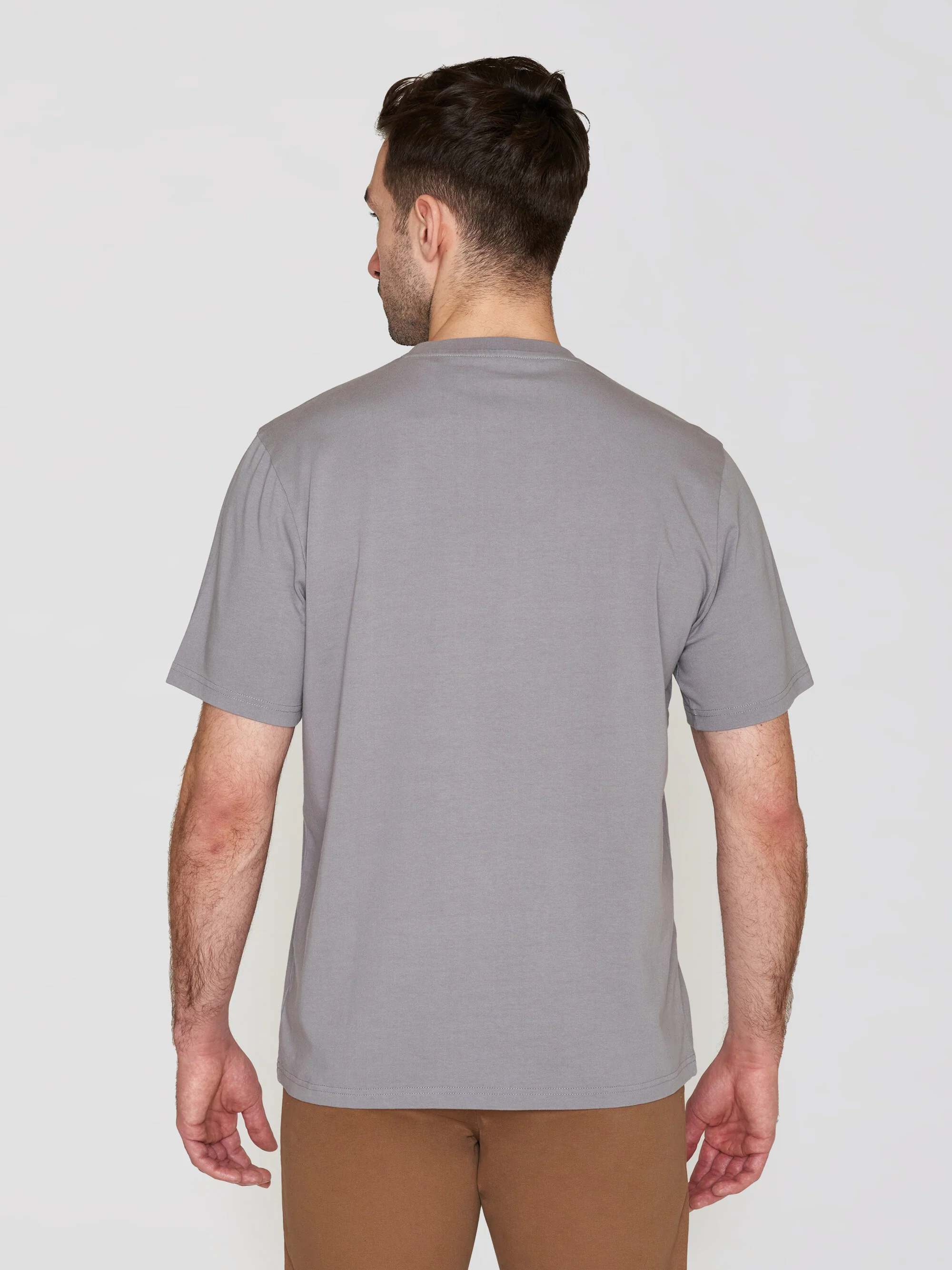 Regular fit Badge t-shirt - Sharkskin - Image 3