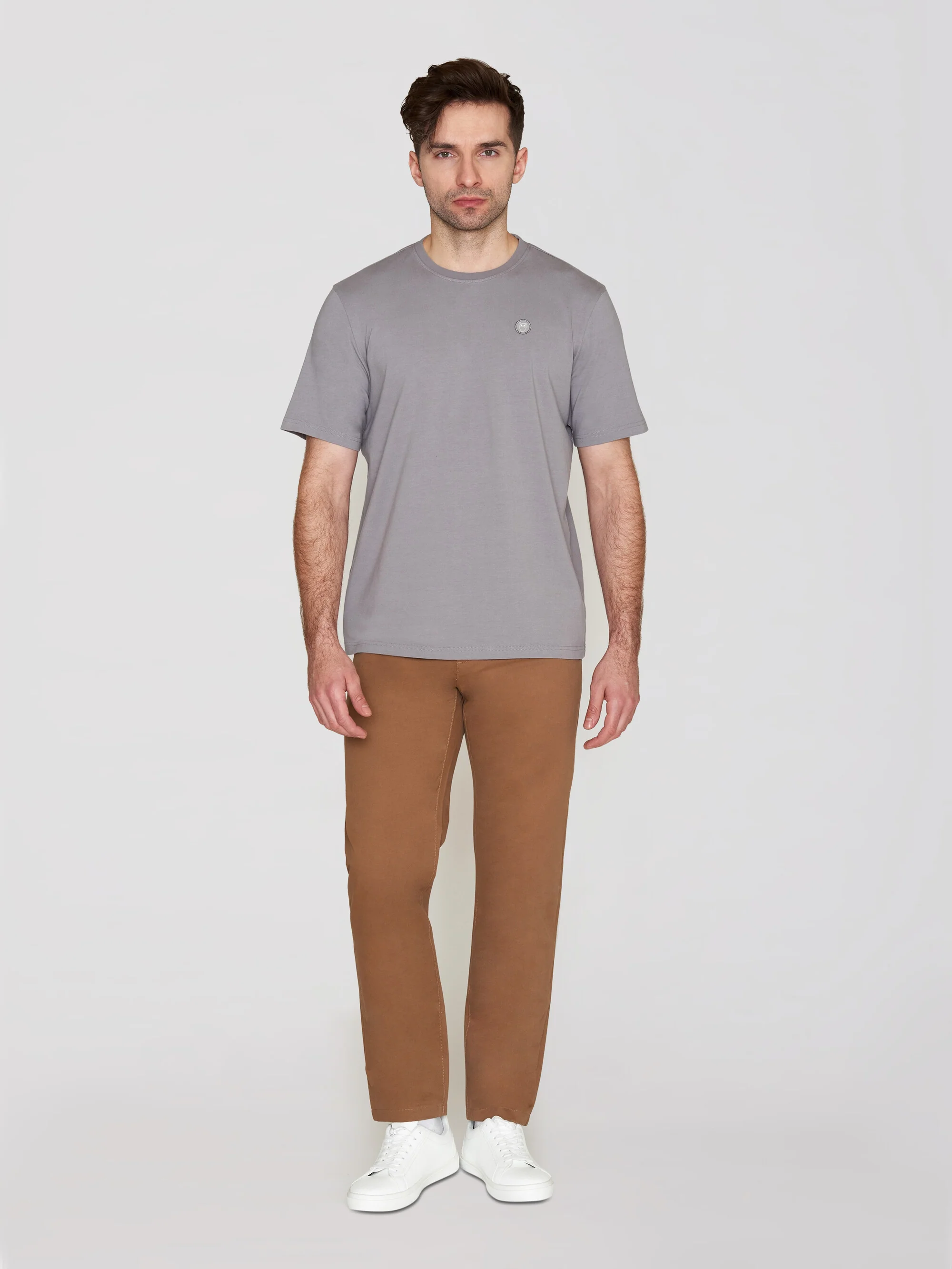 Regular fit Badge t-shirt - Sharkskin - Image 4
