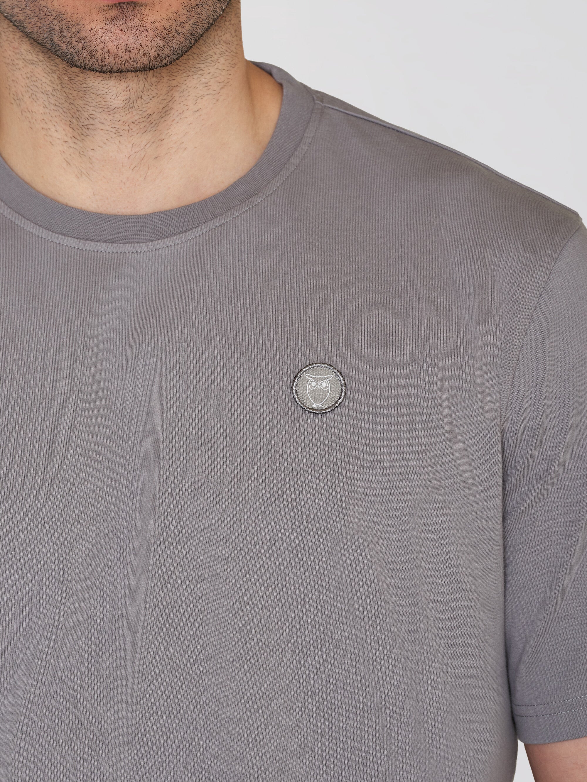 Regular fit Badge t-shirt - Sharkskin - Image 5