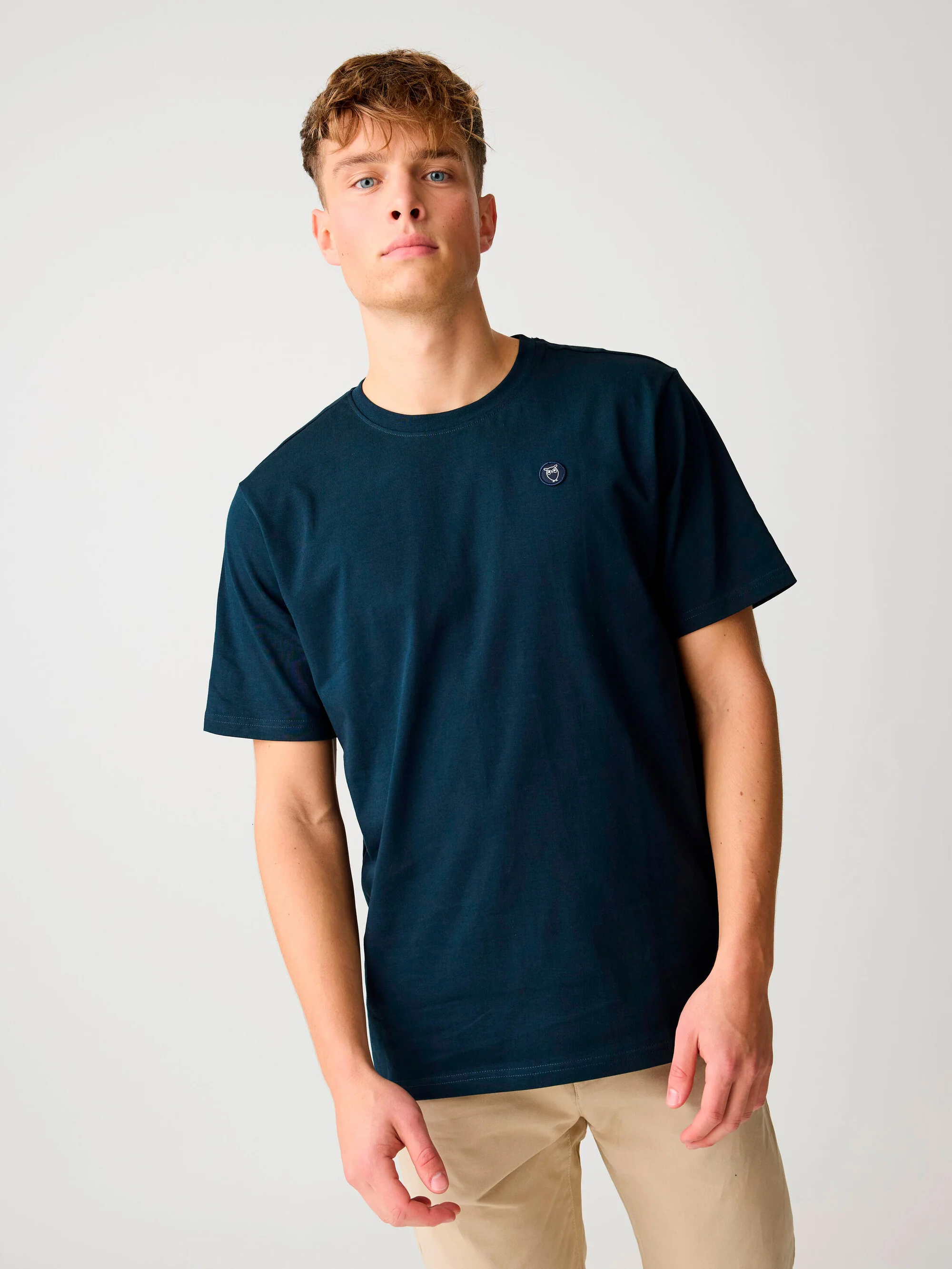 Regular fit Badge t-shirt - Total Eclipse - Image 2
