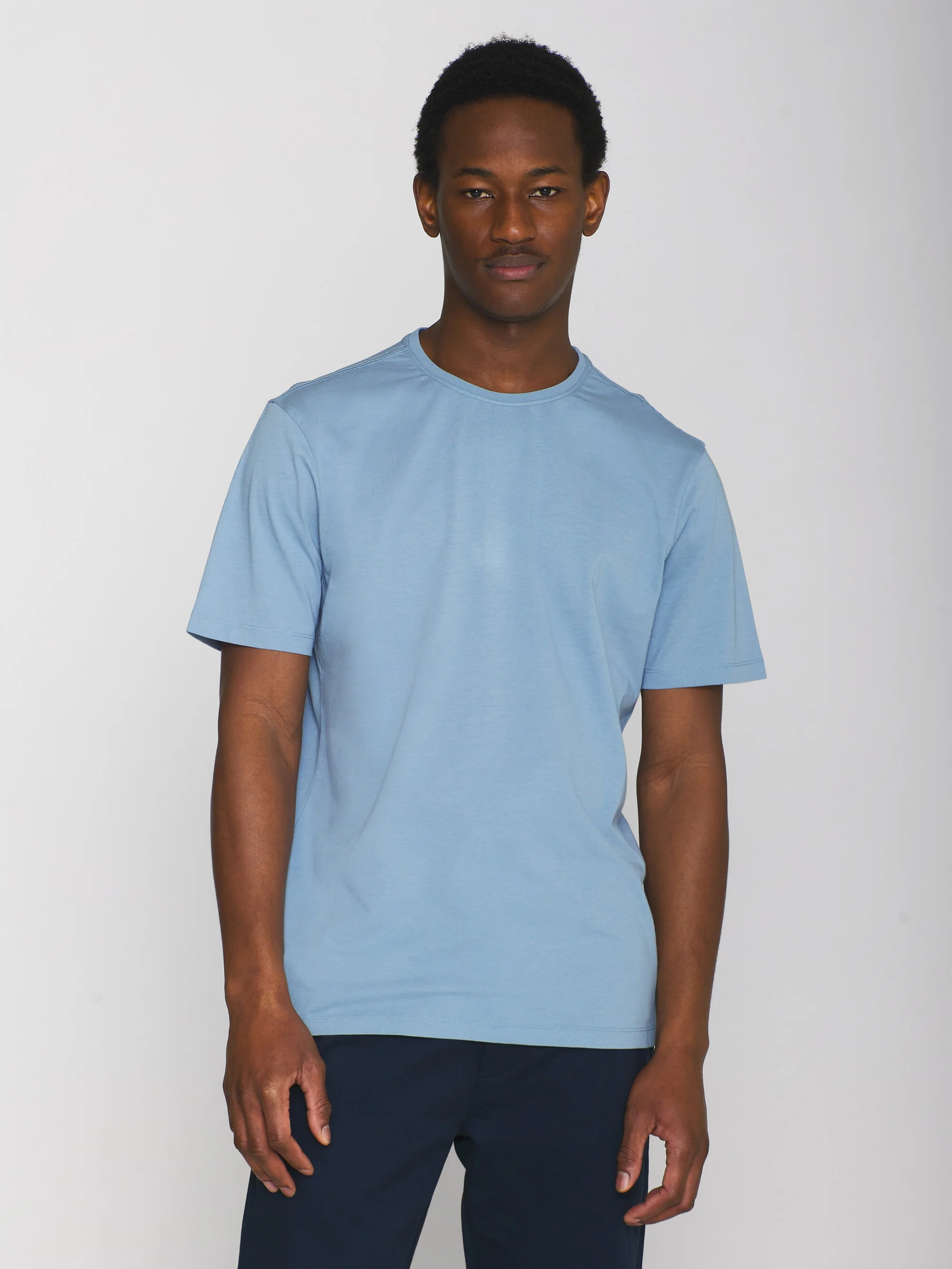Regular fit Basic tee - Asley Blue - Image 2