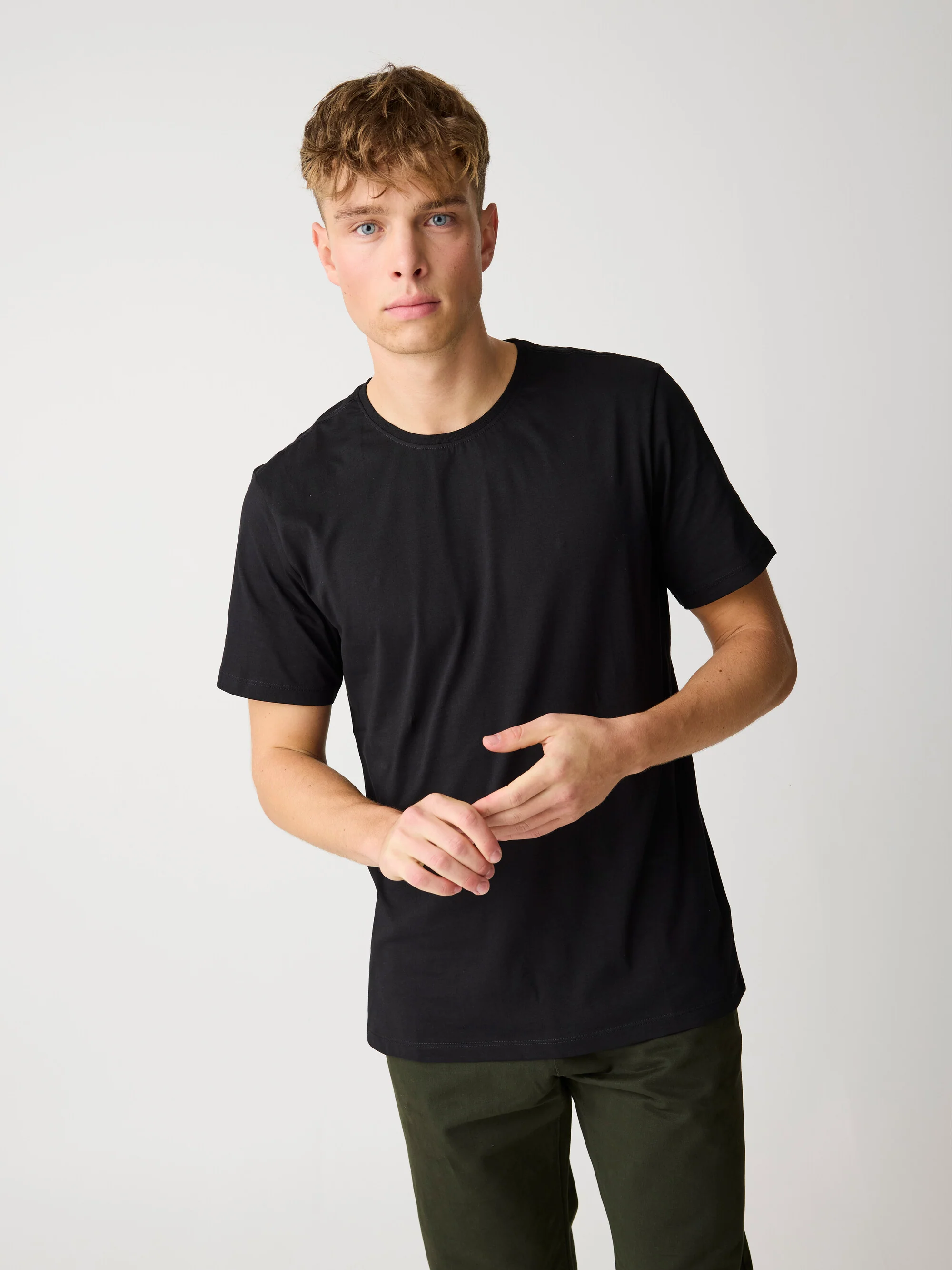 Regular fit Basic tee - Black Jet - Image 2