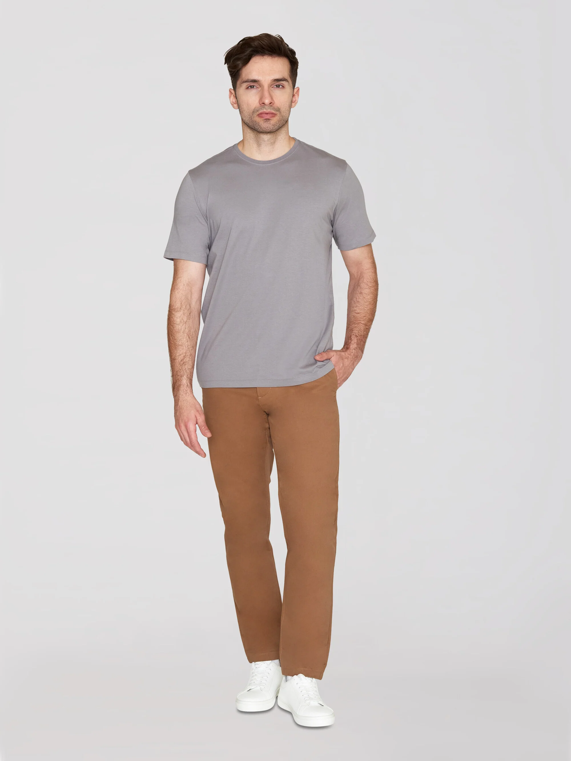 Regular fit Basic tee - Sharkskin - Image 4