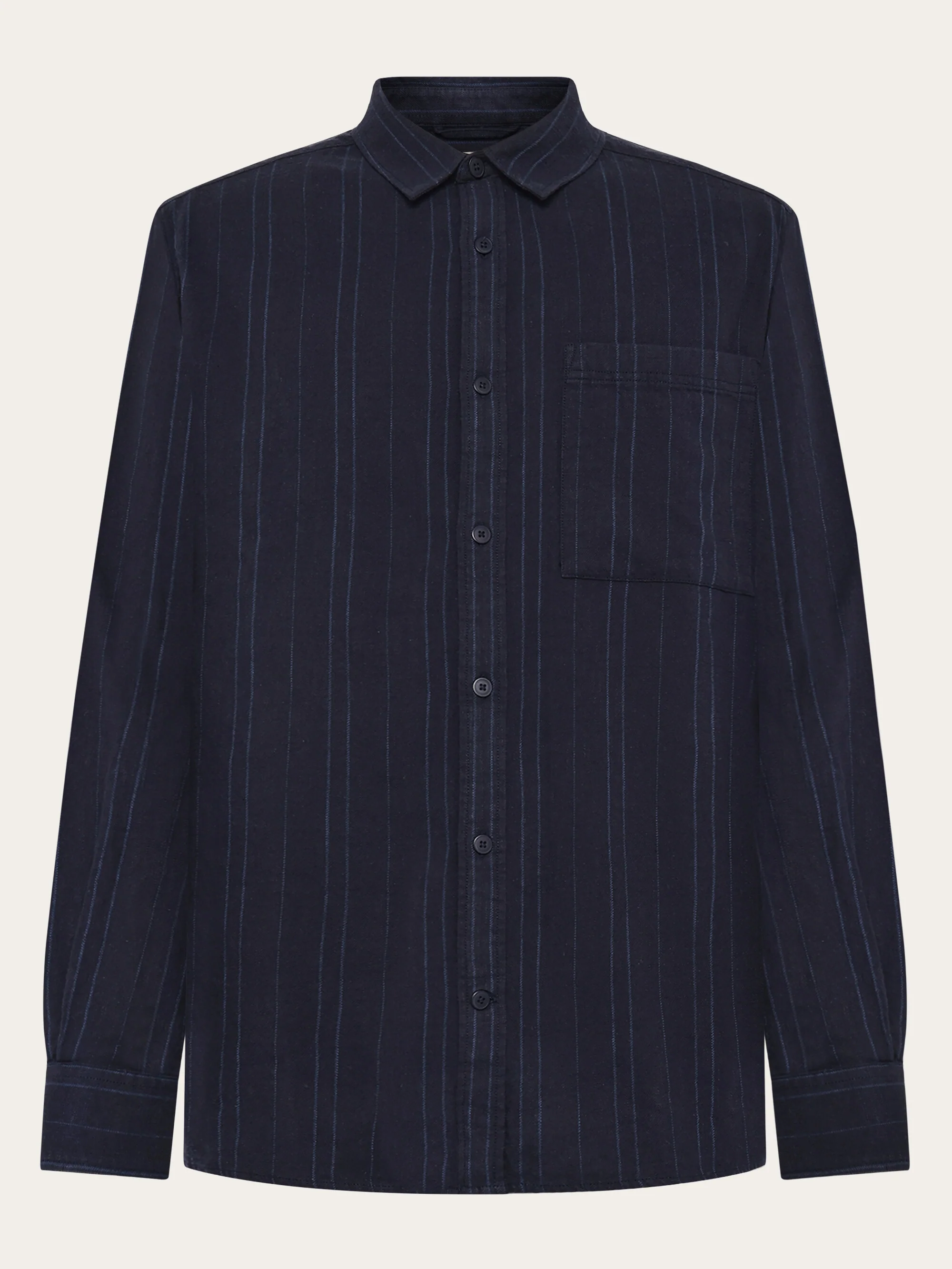 Regular fit checkered shirt - GOTS/Vegan - Navy