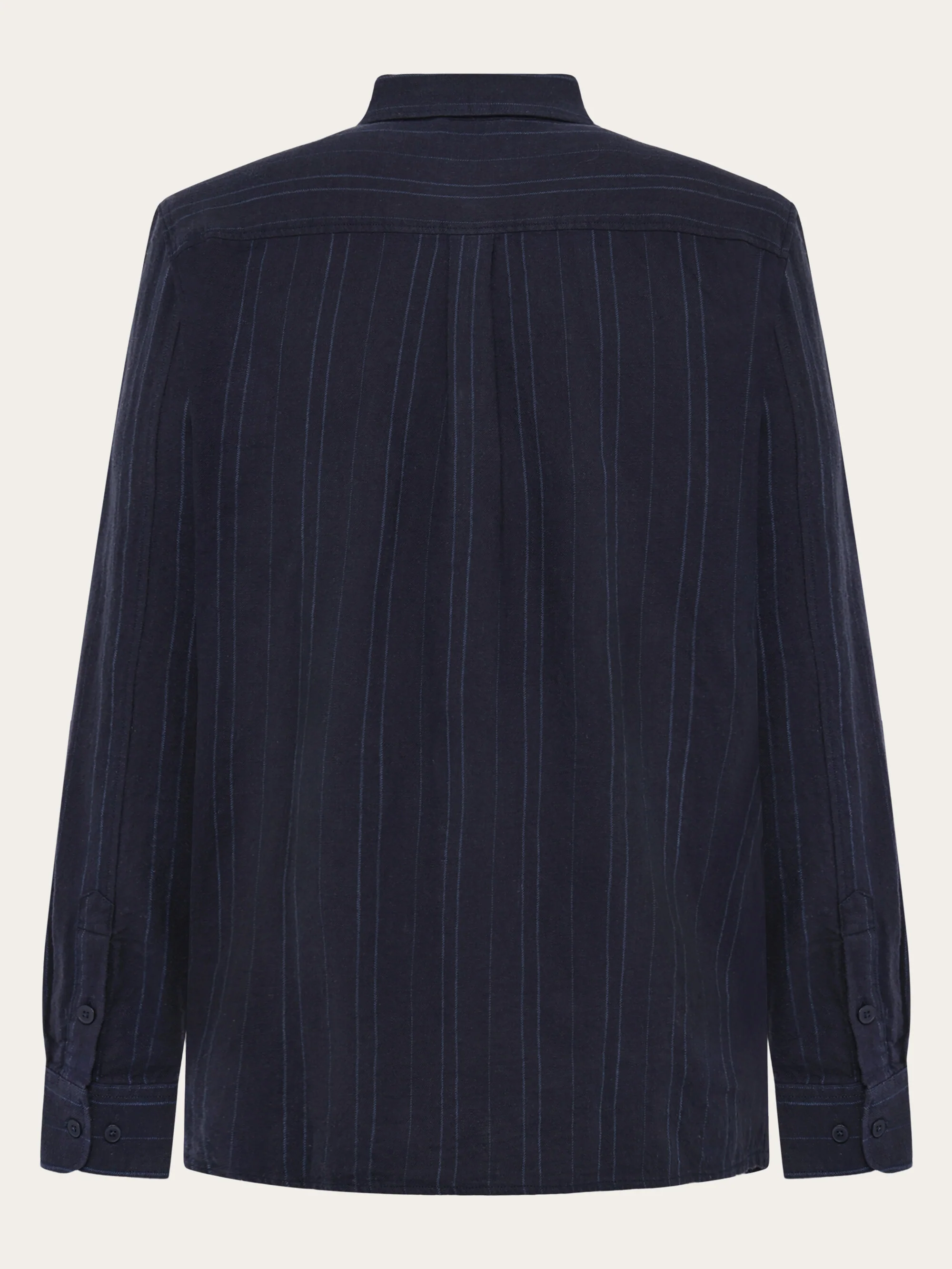 Regular fit checkered shirt - GOTS/Vegan - Navy - Image 2