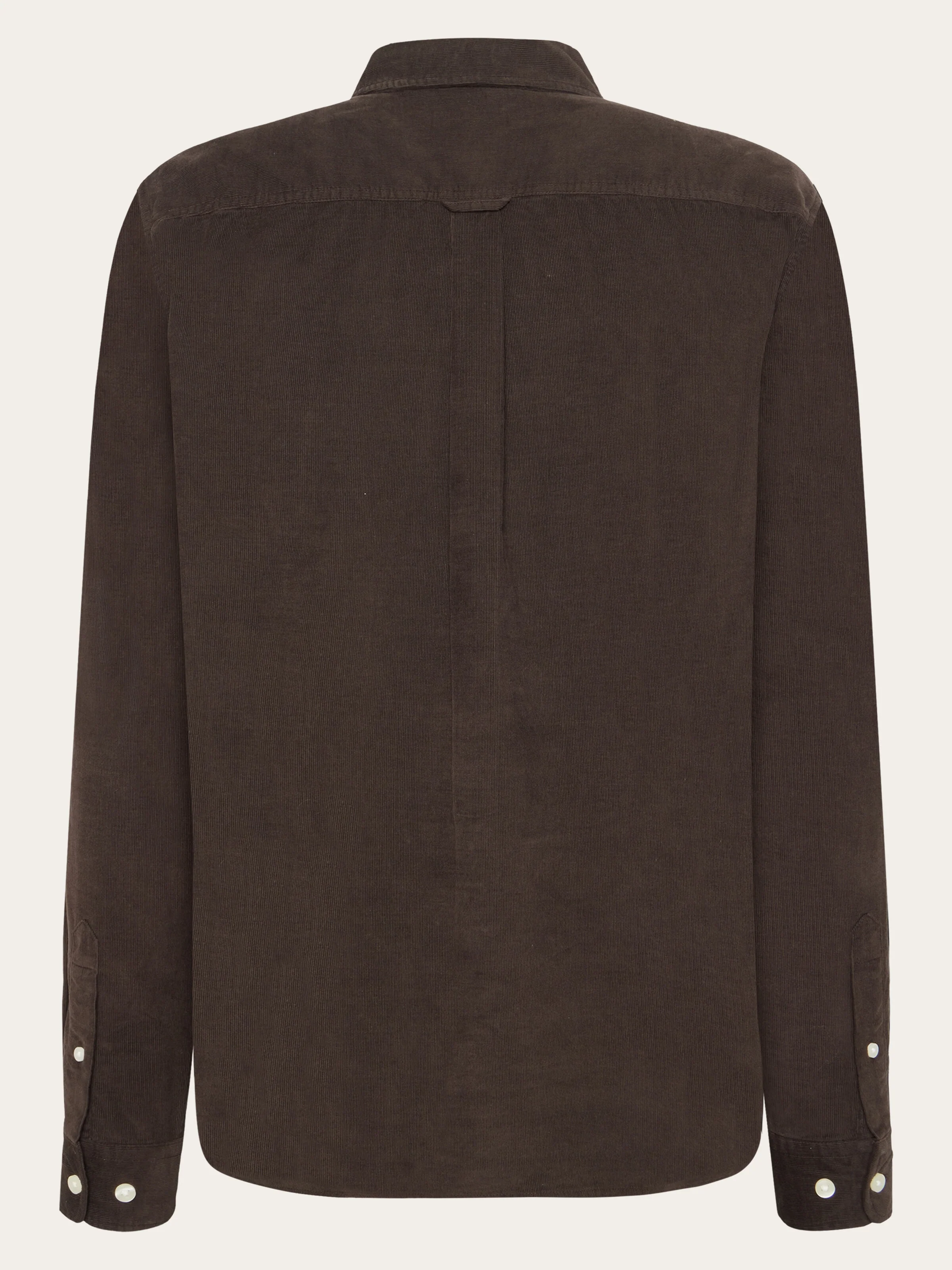 Regular fit corduroy shirt - Chocolate Torte - Image 2