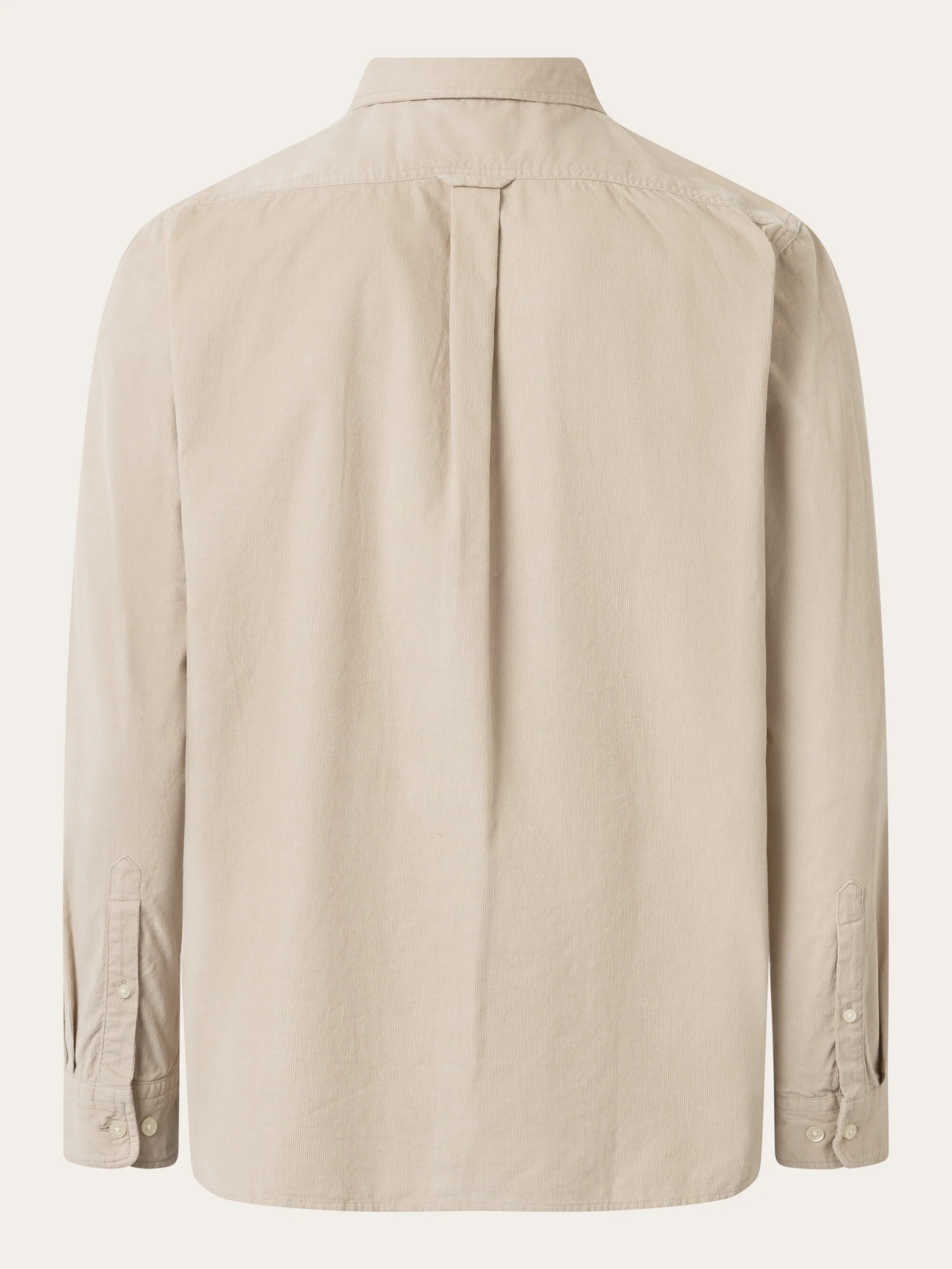 Regular fit corduroy shirt - Light feather gray - Image 2
