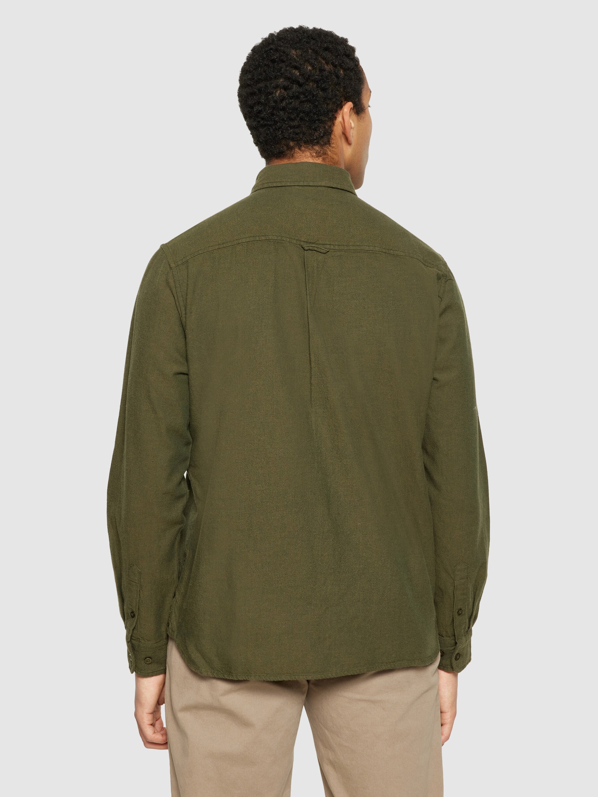 Dune regular flannel shirt - Forrest Night - Image 3