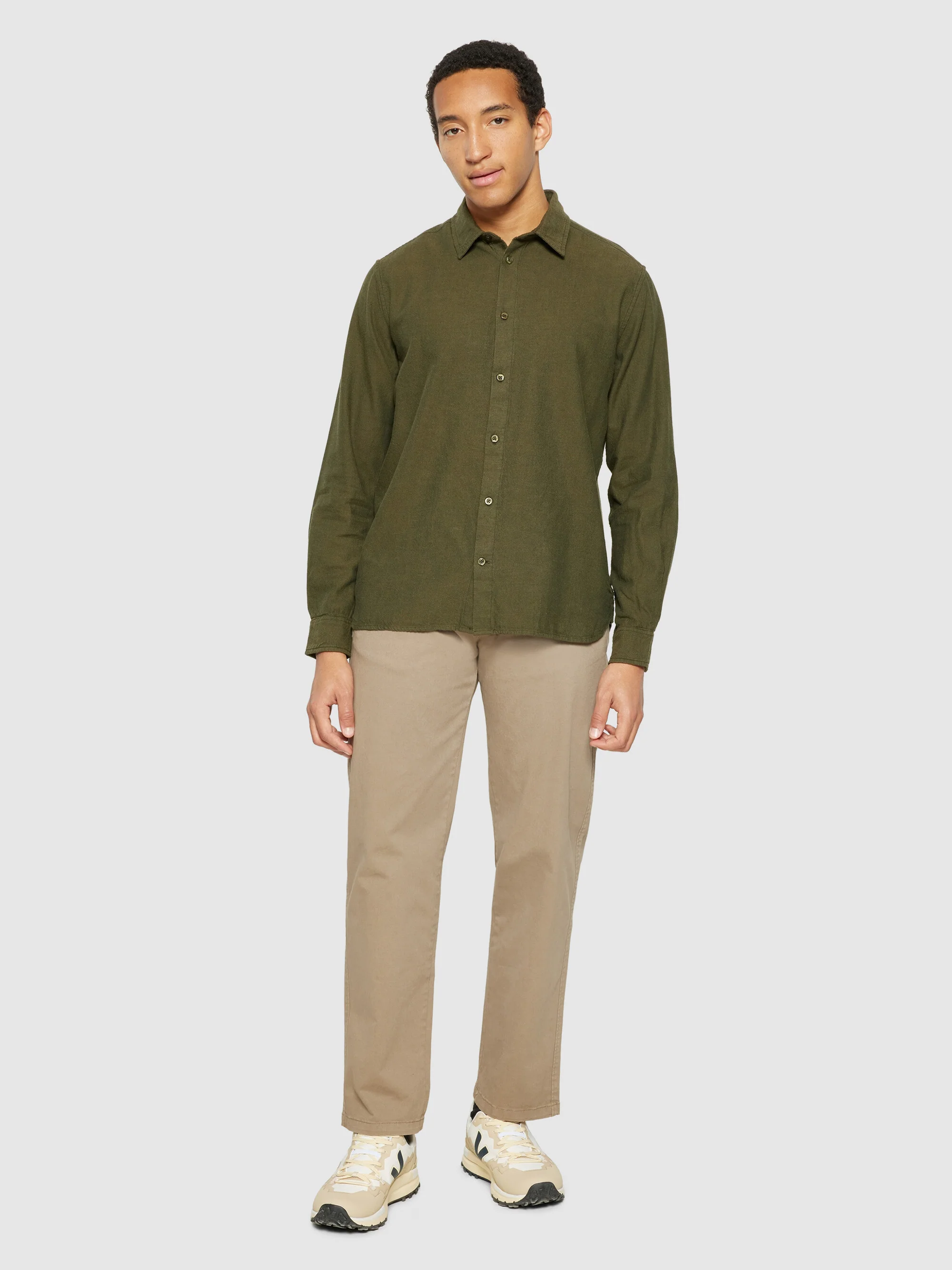 Dune regular flannel shirt - Forrest Night - Image 4
