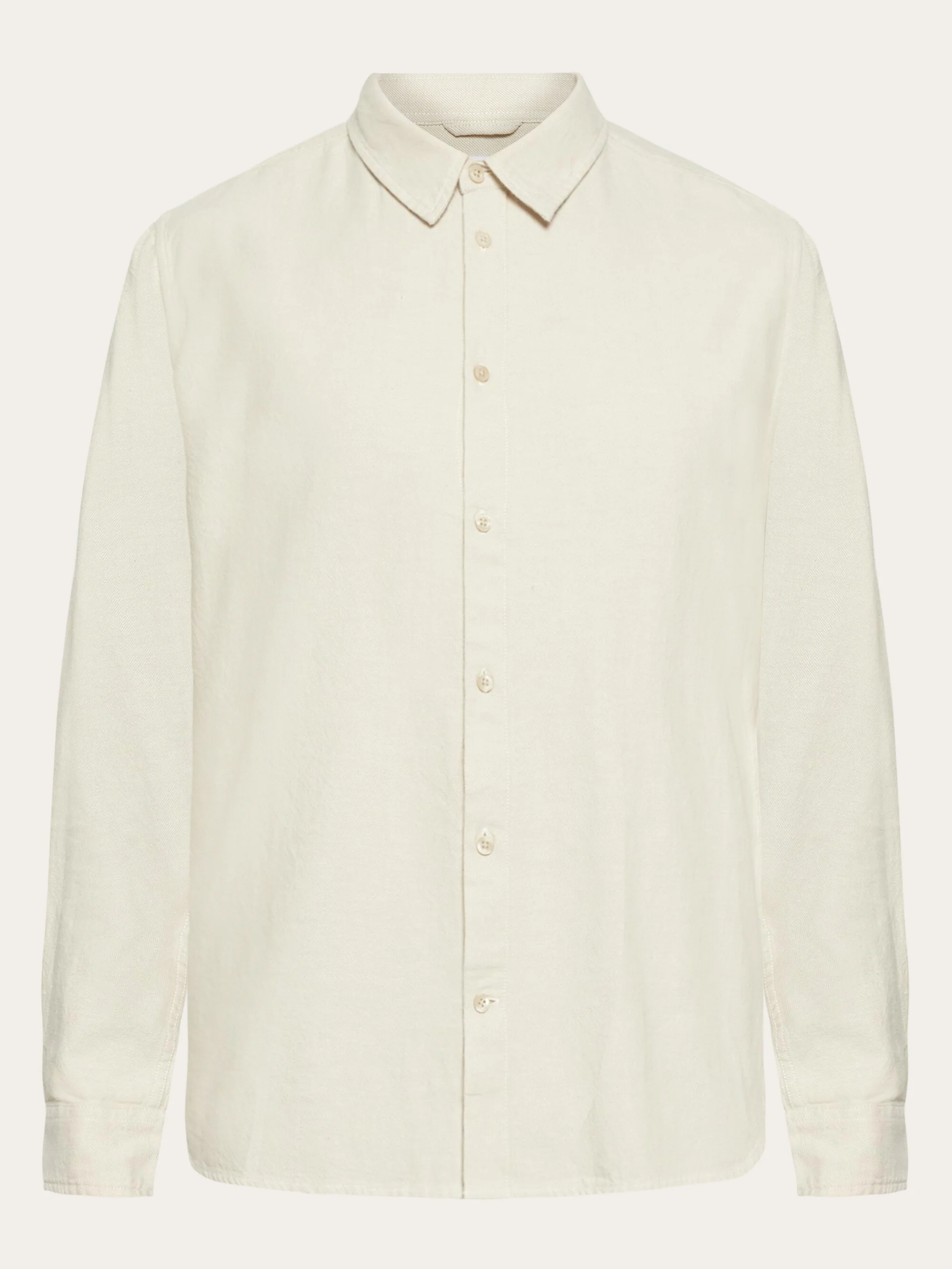 Dune regular flannel shirt - Light feather gray