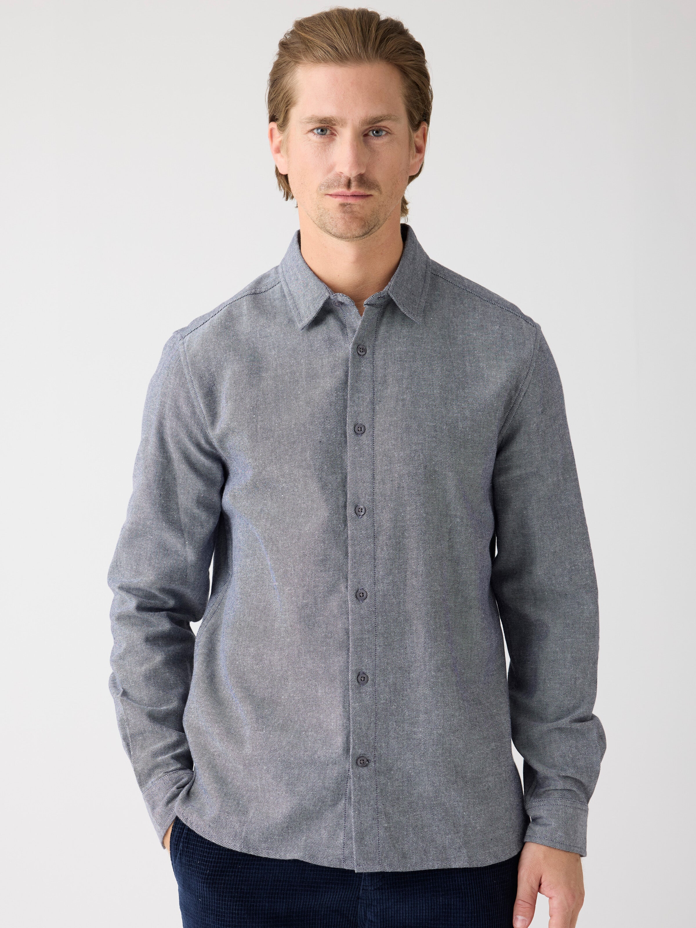 Dune regular flannel shirt - Night Sky - Image 2