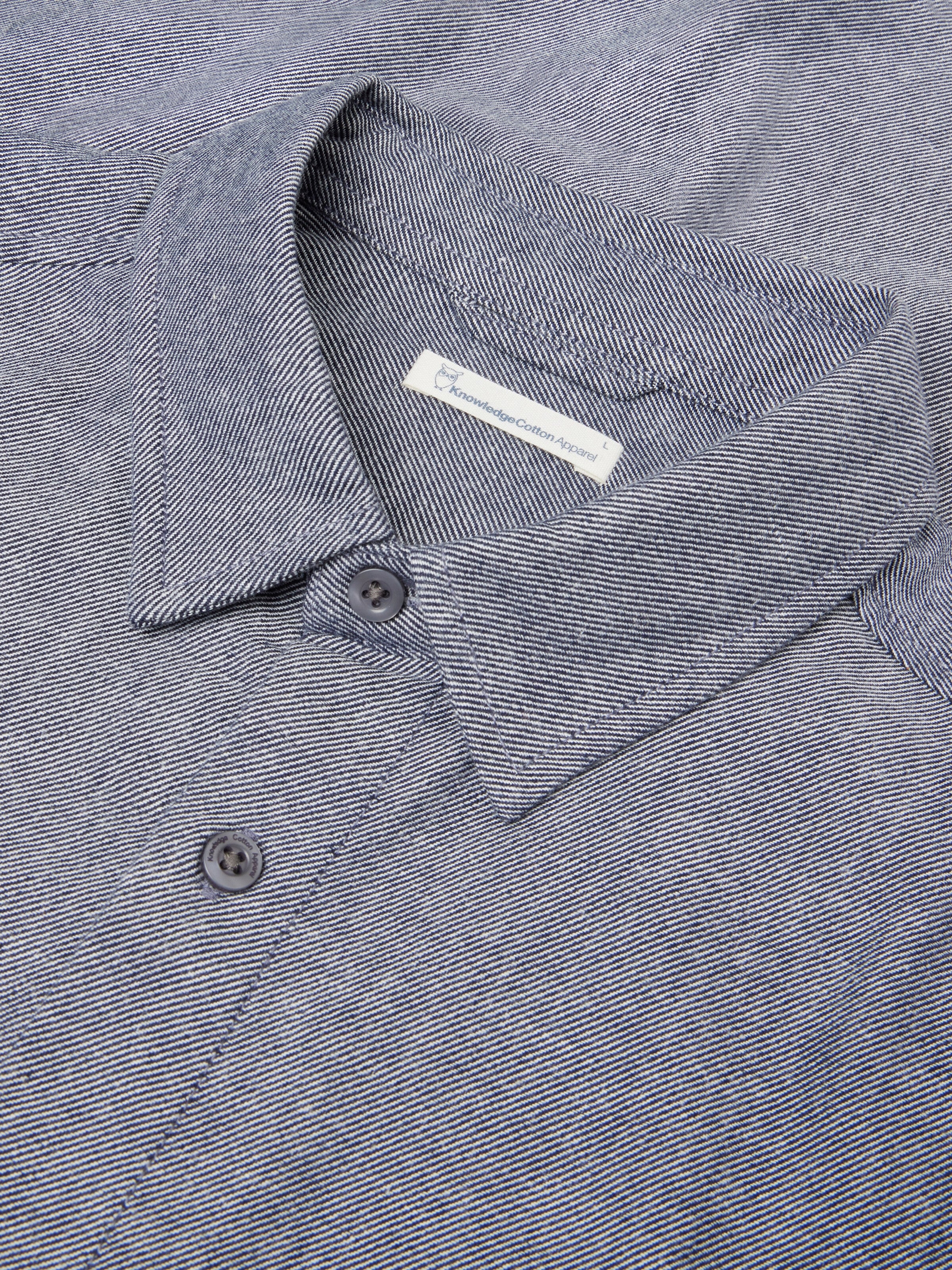 Dune regular flannel shirt - Night Sky - Image 4