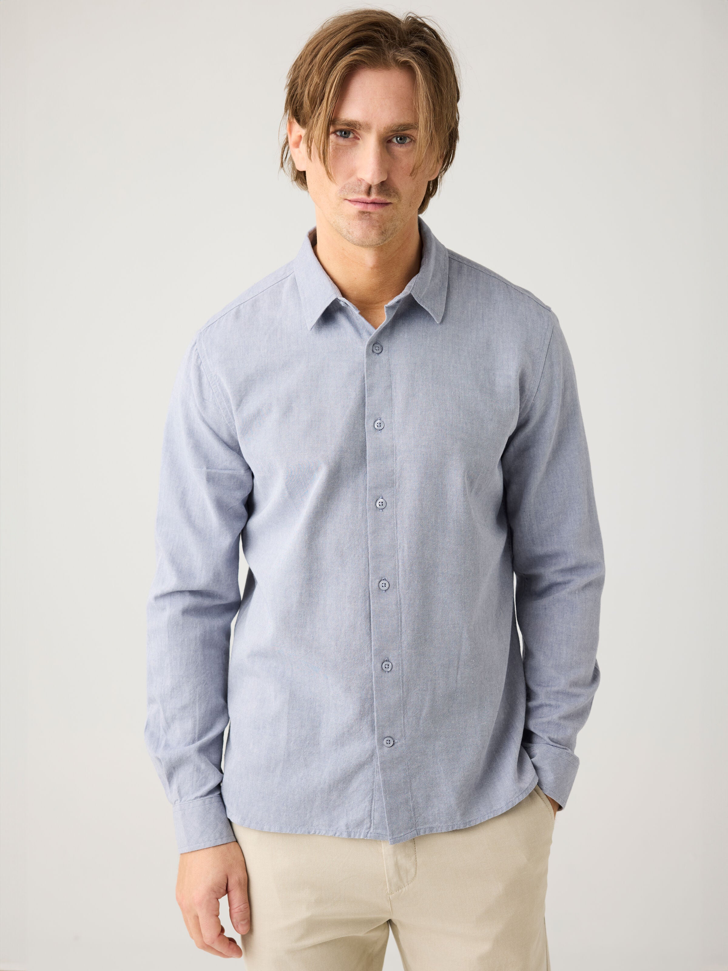 Dune light twill core shirt - Vintage Indigo - Image 2