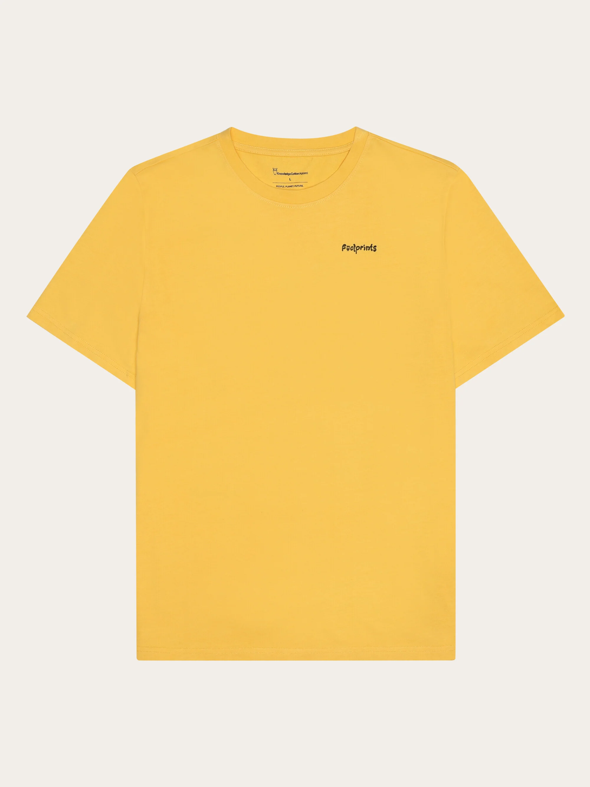 Regular short sleeve heavy single jersey printed t-shirt GOTS/Vegan - Yarrow - Image 2