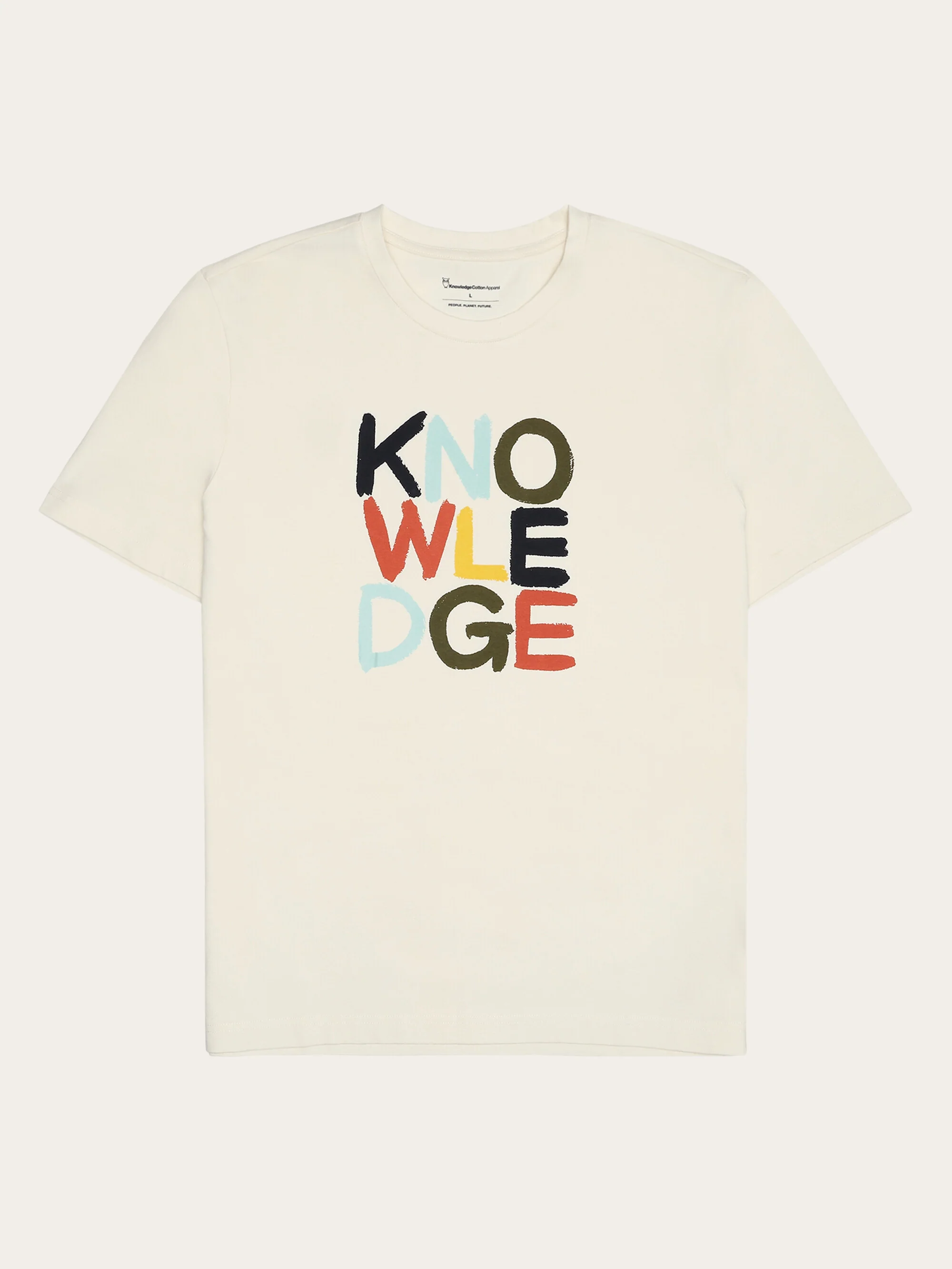 Regular short sleeve heavy single t-shirt - Regenerative Organic Certified™ - GOTS/Vegan - Egret