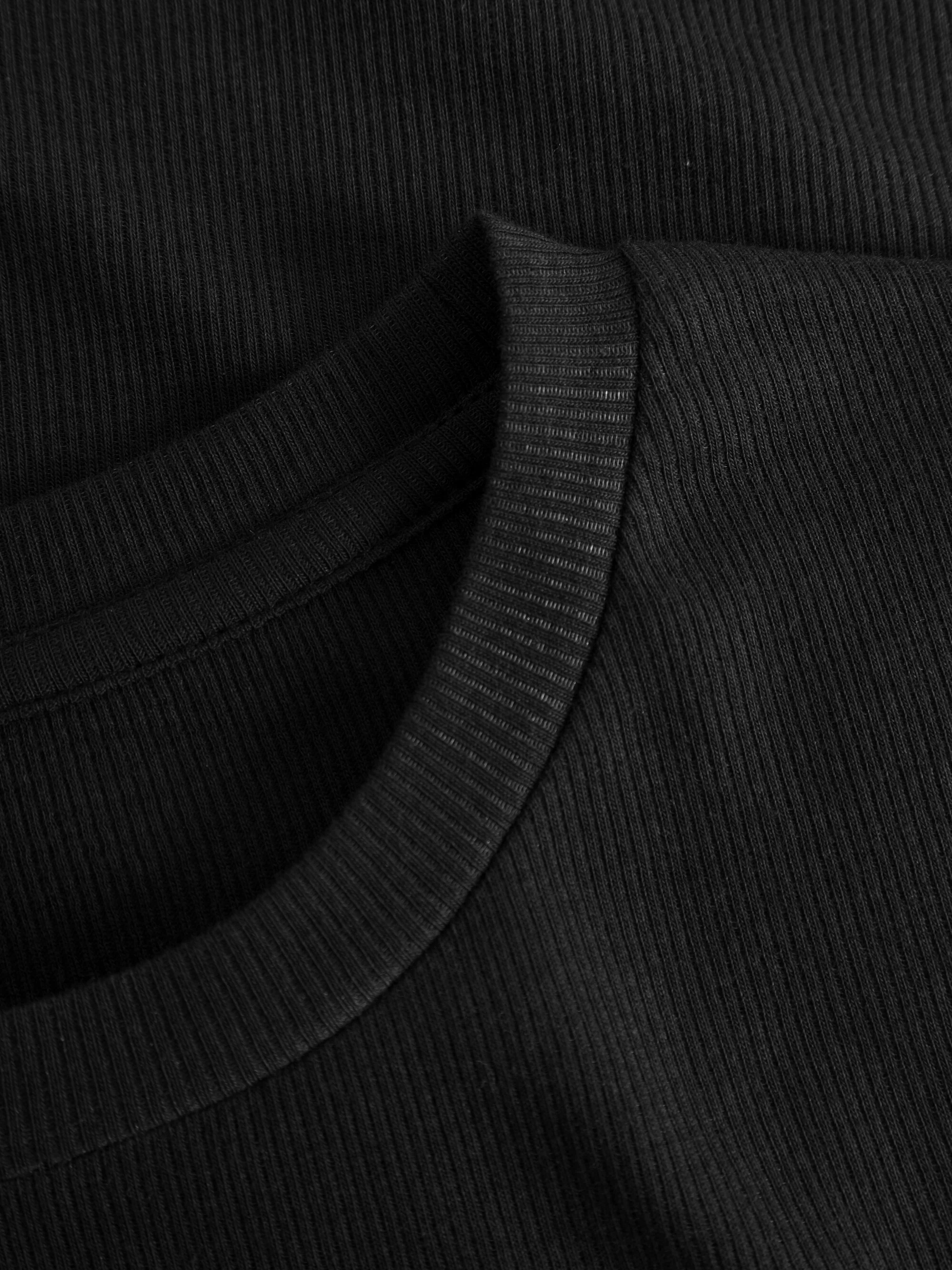Rib t-shirt - Black Jet - Image 7