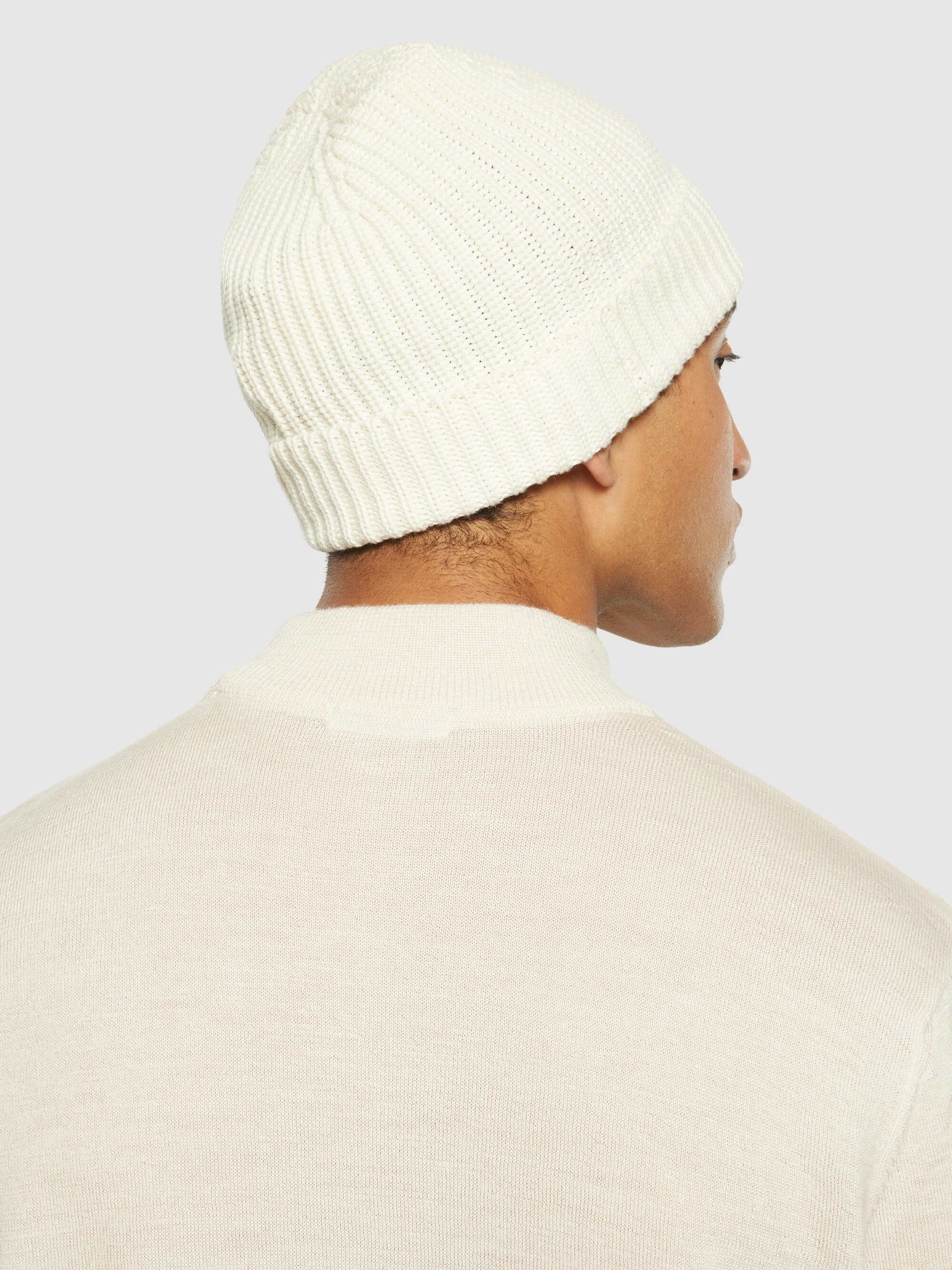 Ribbing hat - Egret - Image 3