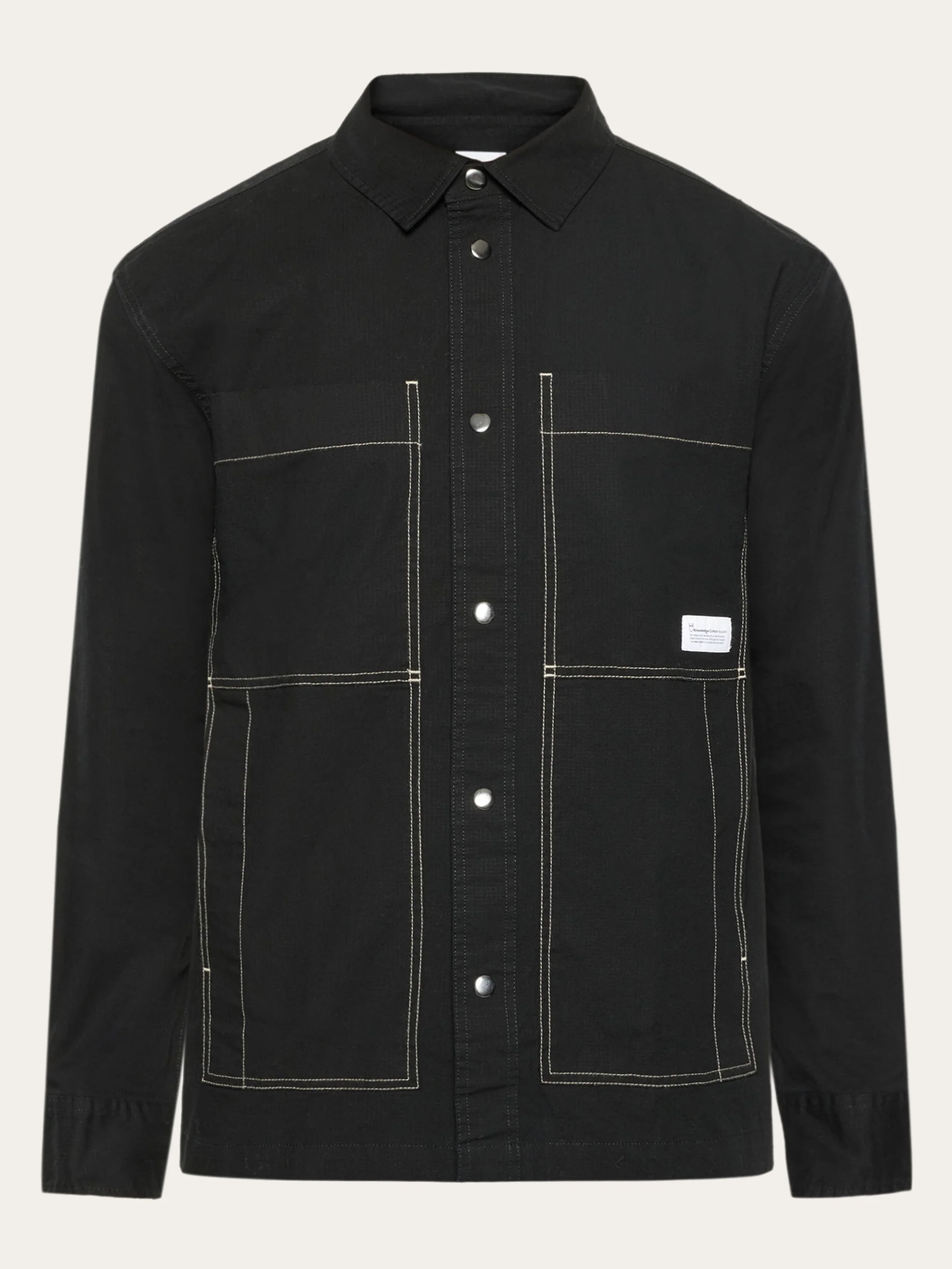 Ripstop overshirt - GOTS/Vegan - Black Jet