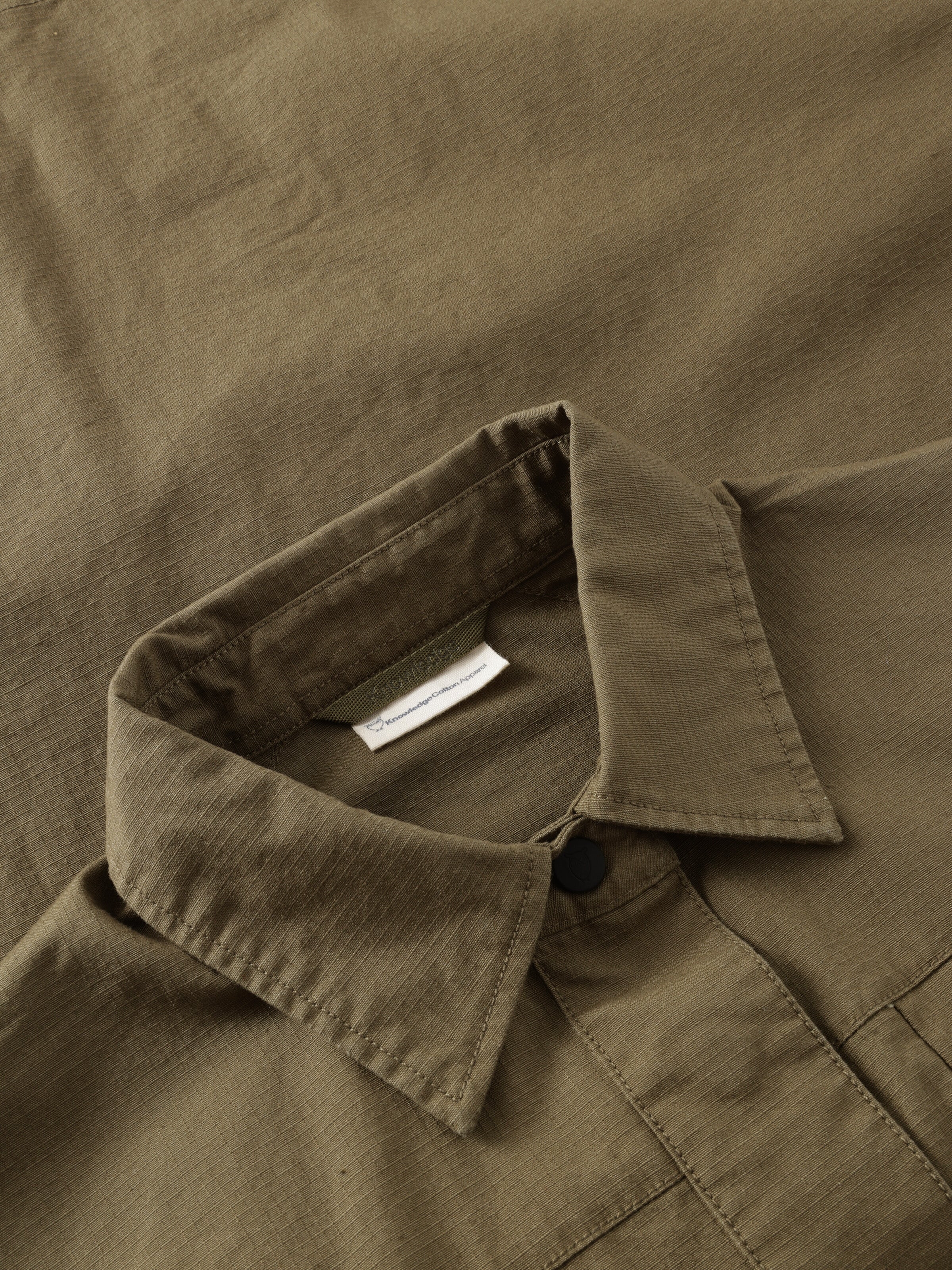 Ripstop overshirt - Burned Olive - Image 3