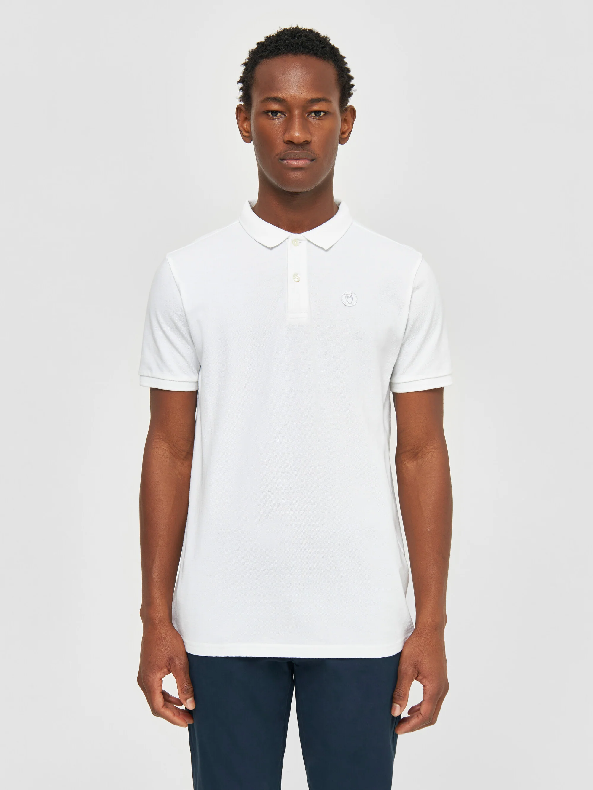 Basic badge polo - Bright White - Image 2