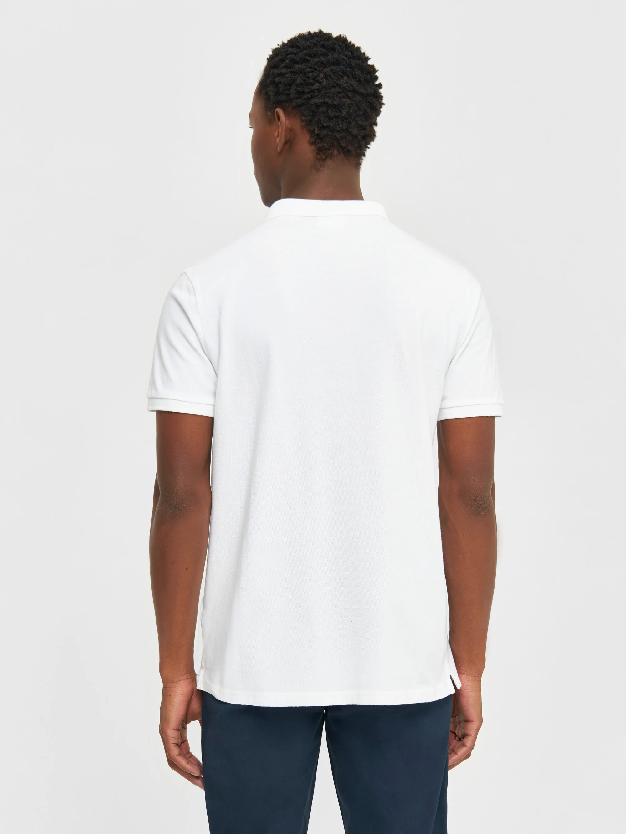 Basic badge polo - Bright White - Image 3