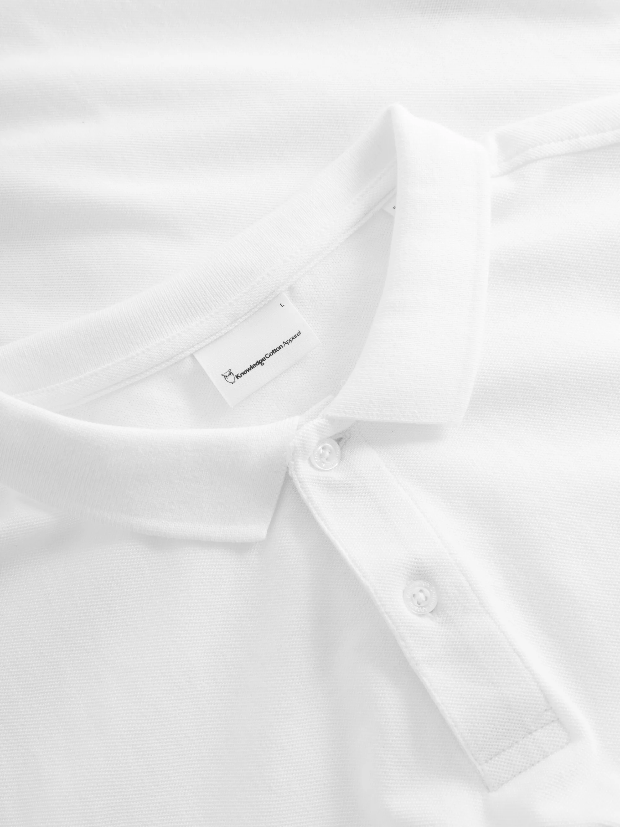 Basic badge polo - Bright White - Image 7