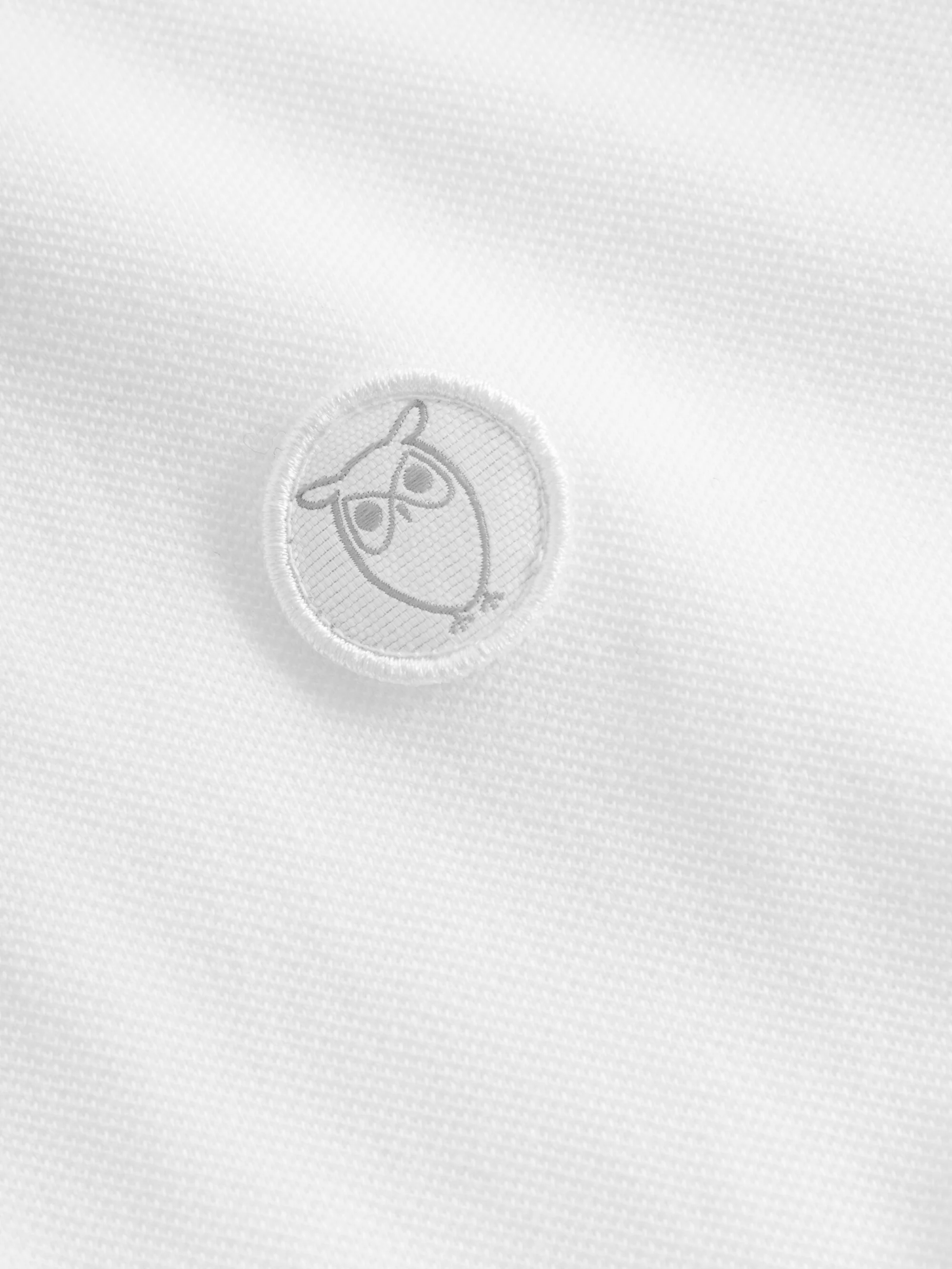 Basic badge polo - Bright White - Image 8