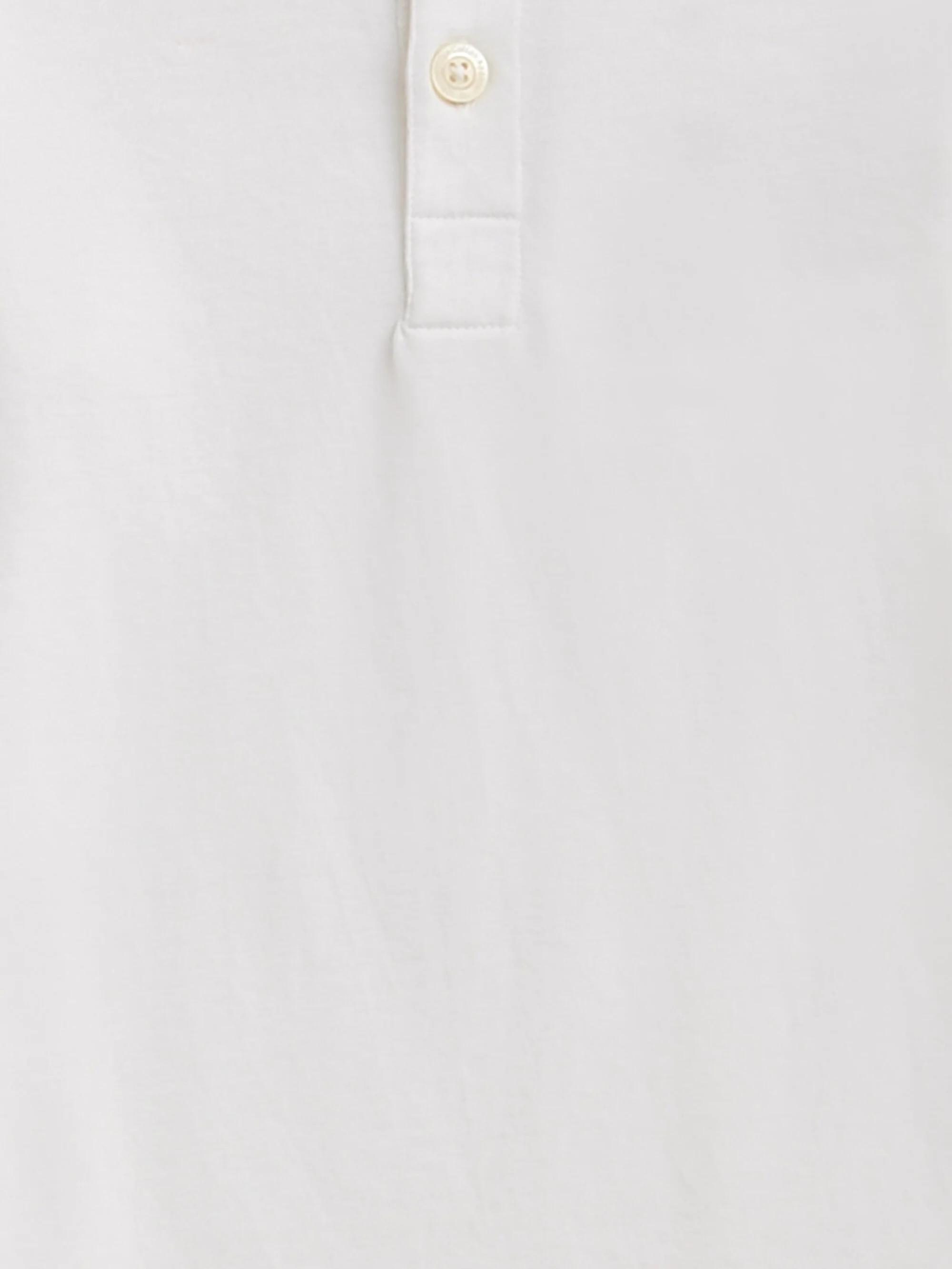 Slim long sleeve henley - GOTS/Vegan - Bright White - Image 4