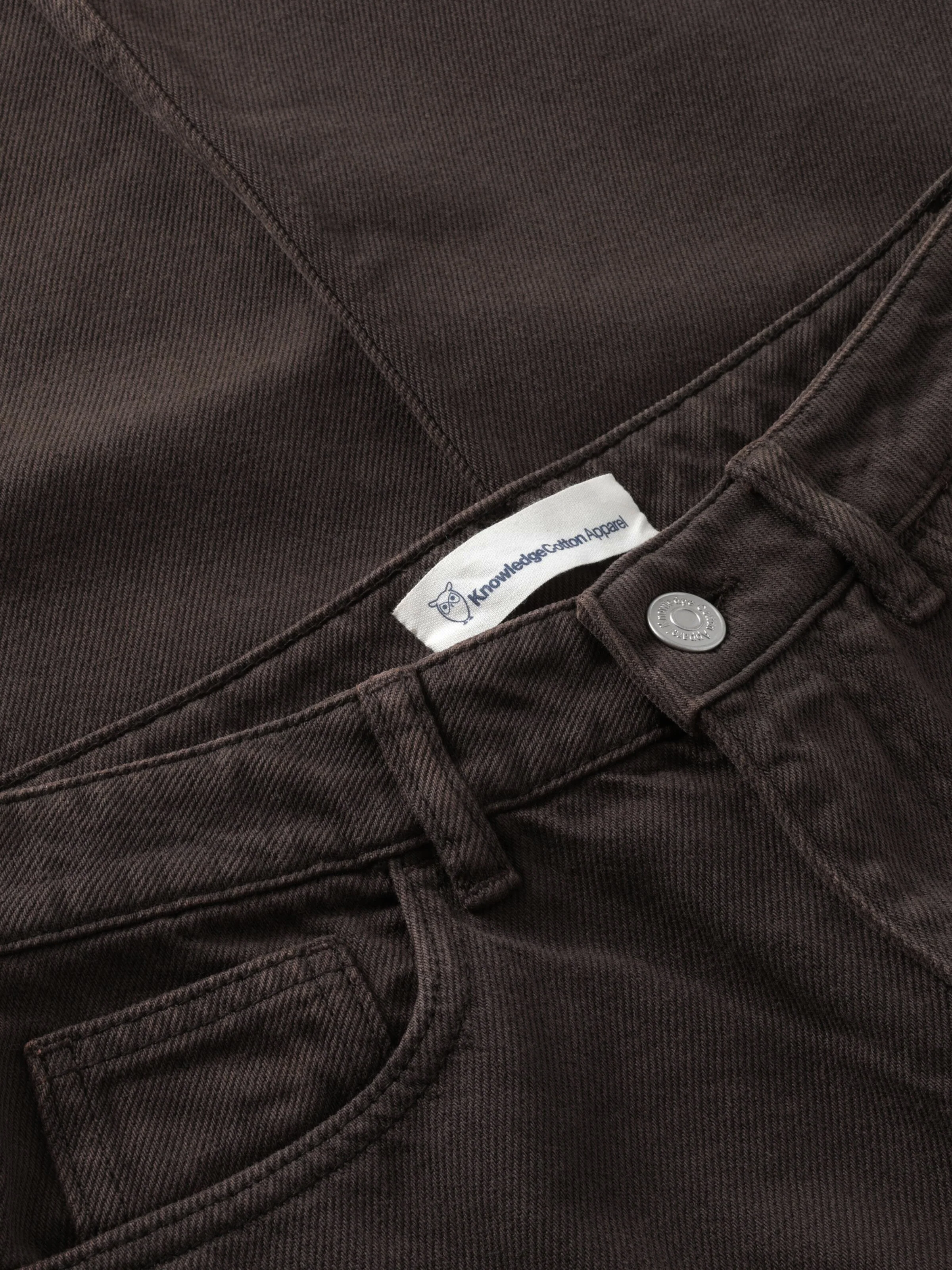 Stella slim twill pants - Chocolate Torte - Image 4