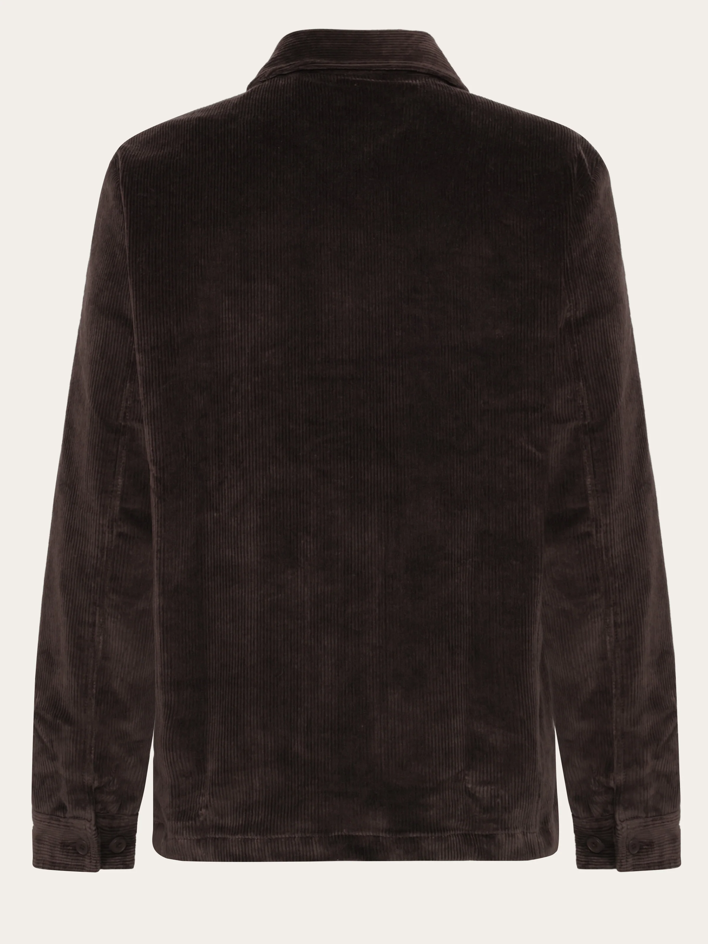 Stretched 8-wales corduroy overshirt - Chocolate Torte - Image 2