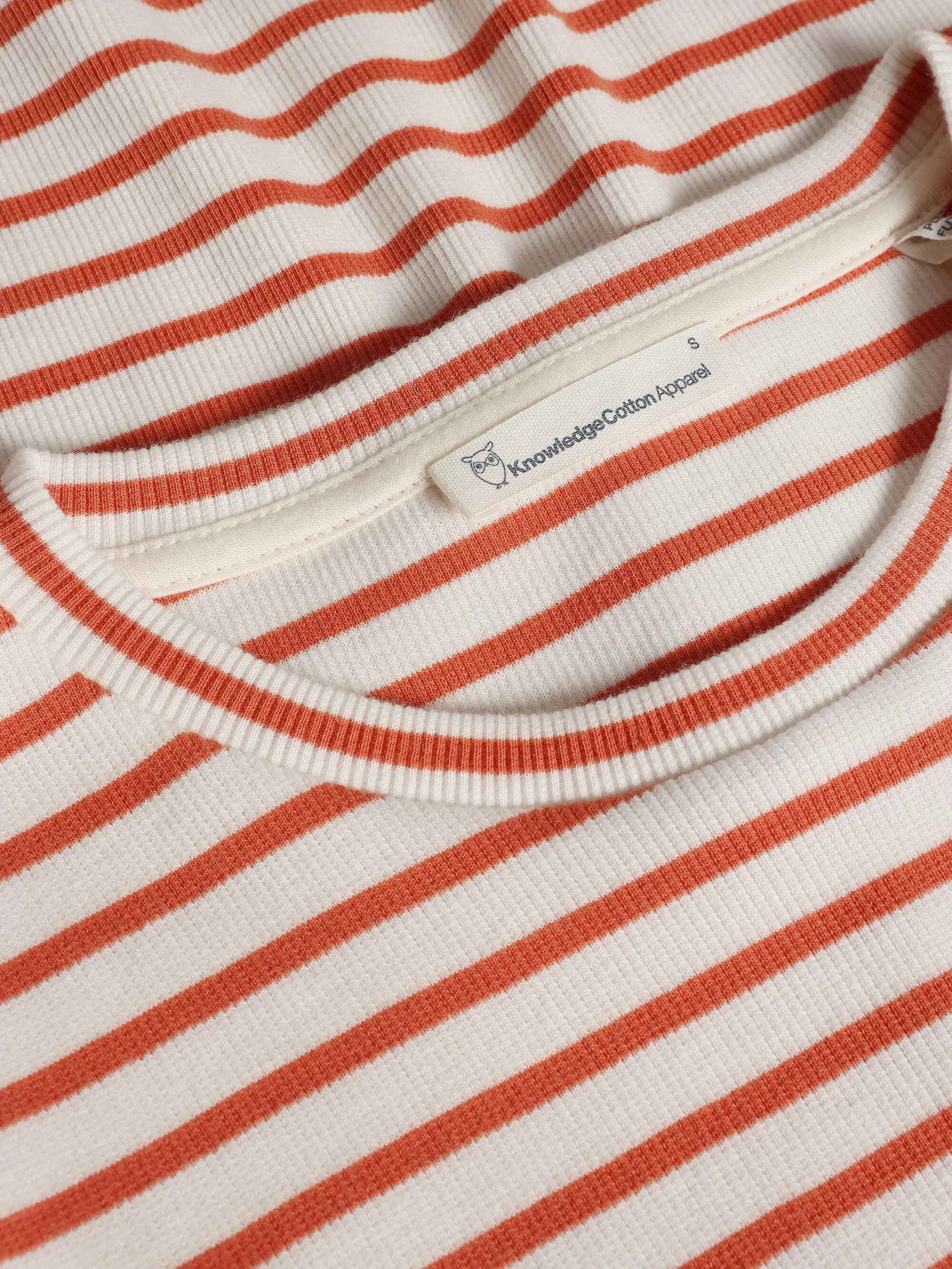 Striped rib t-shirt - Red Stripe - Image 2