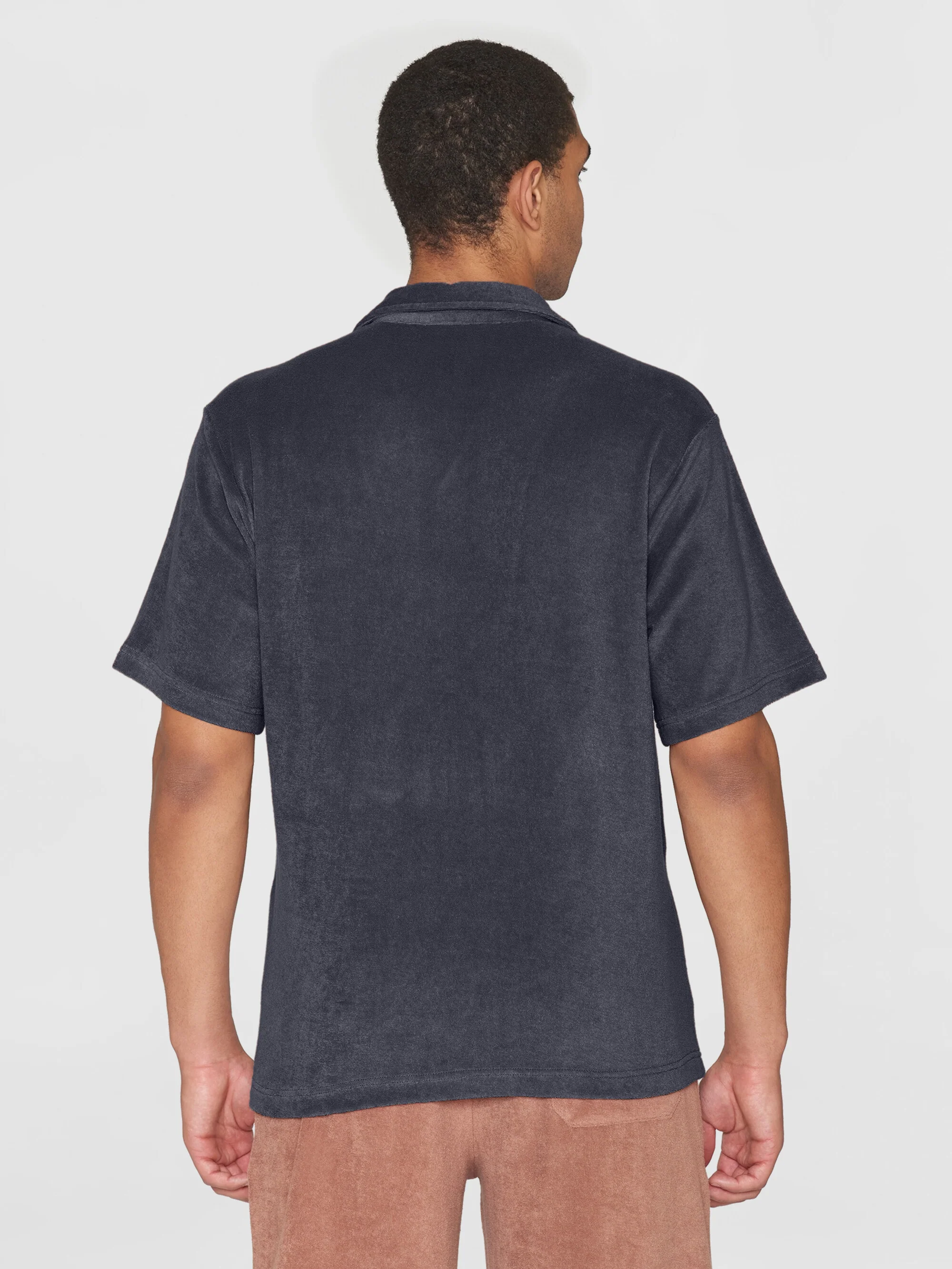 Terry loose short sleeve shirt - Night Sky - Image 3