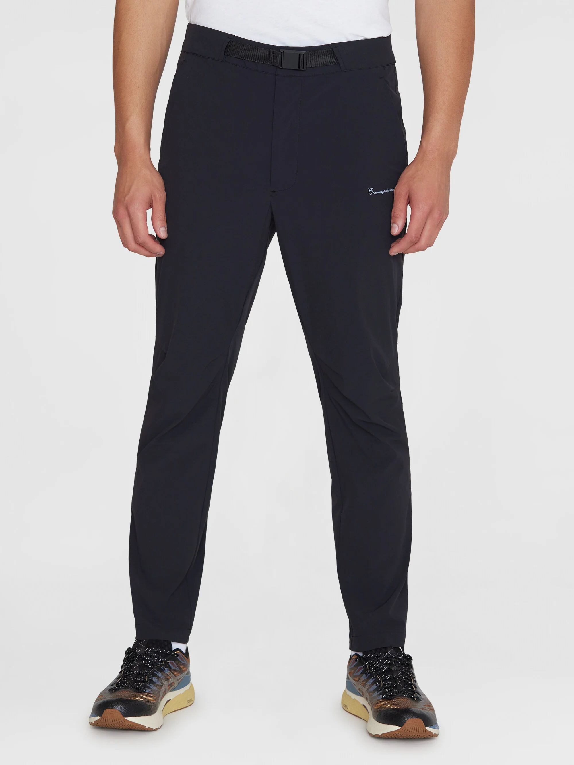 TIM tapered elastic waist string pants - GRS/Vegan - Black Jet - Image 2