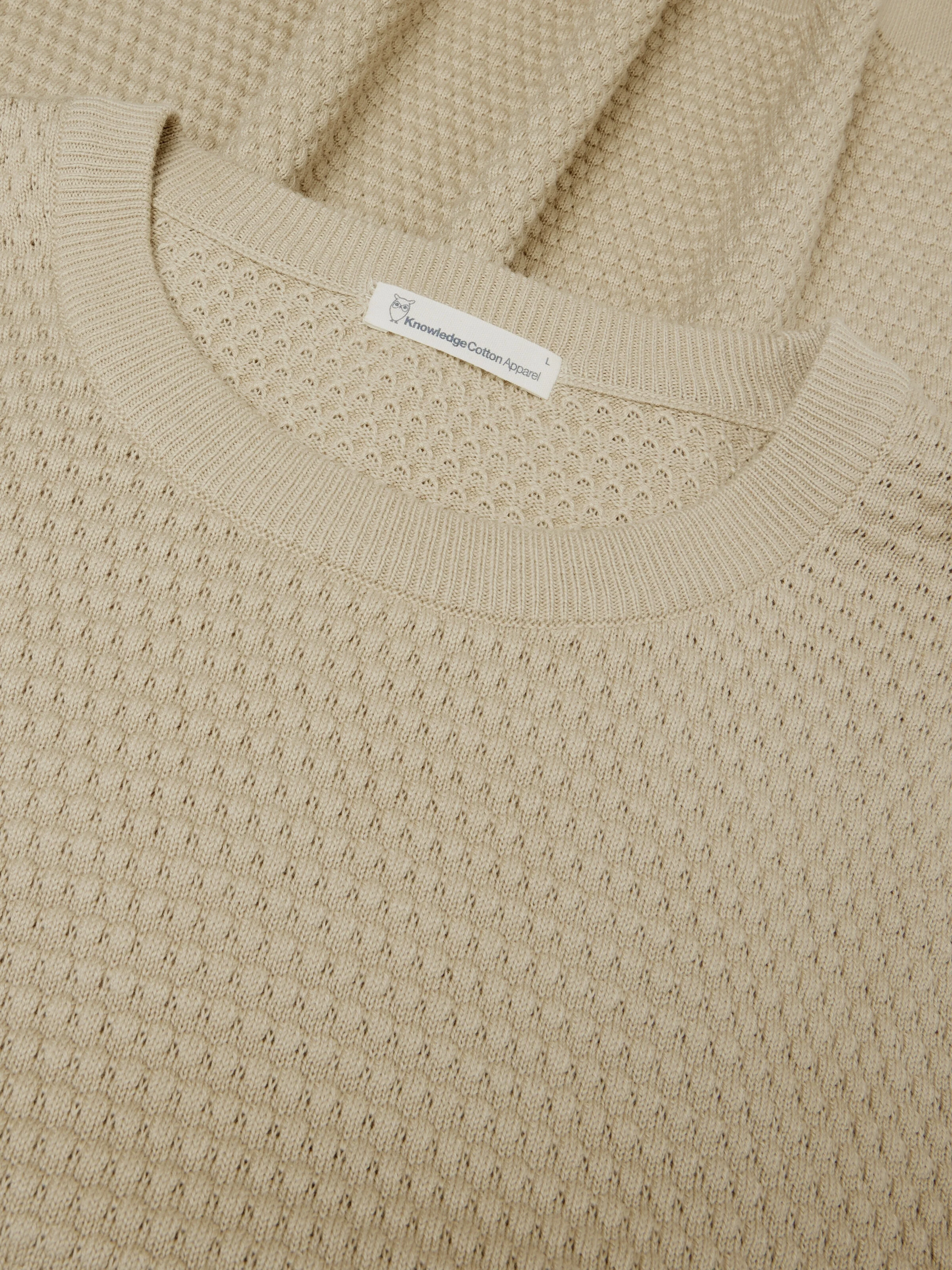 Bubble knit core crew neck - Light feather gray - Image 5