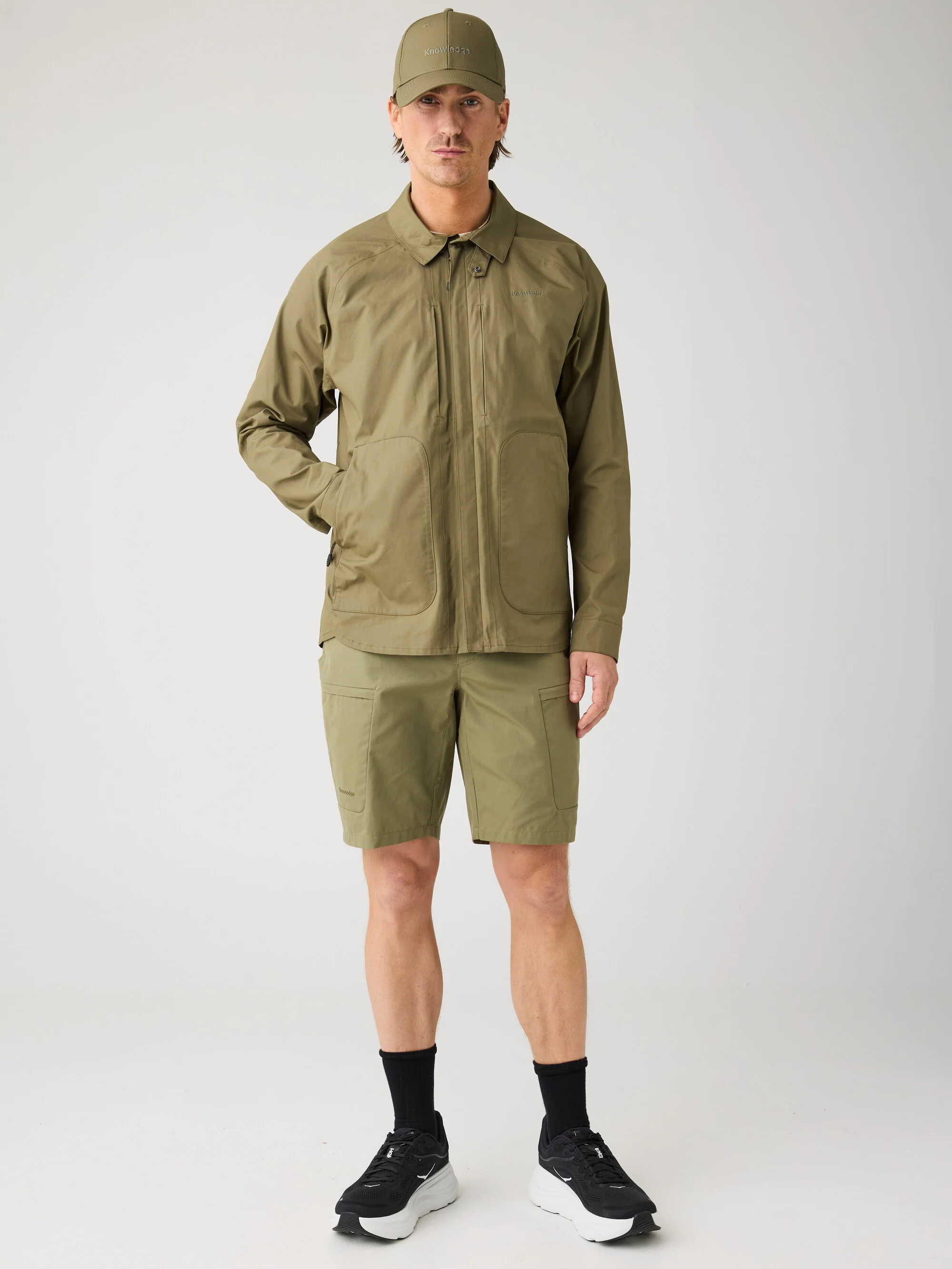 Vent canvas 200 shorts - Burned Olive - Image 2