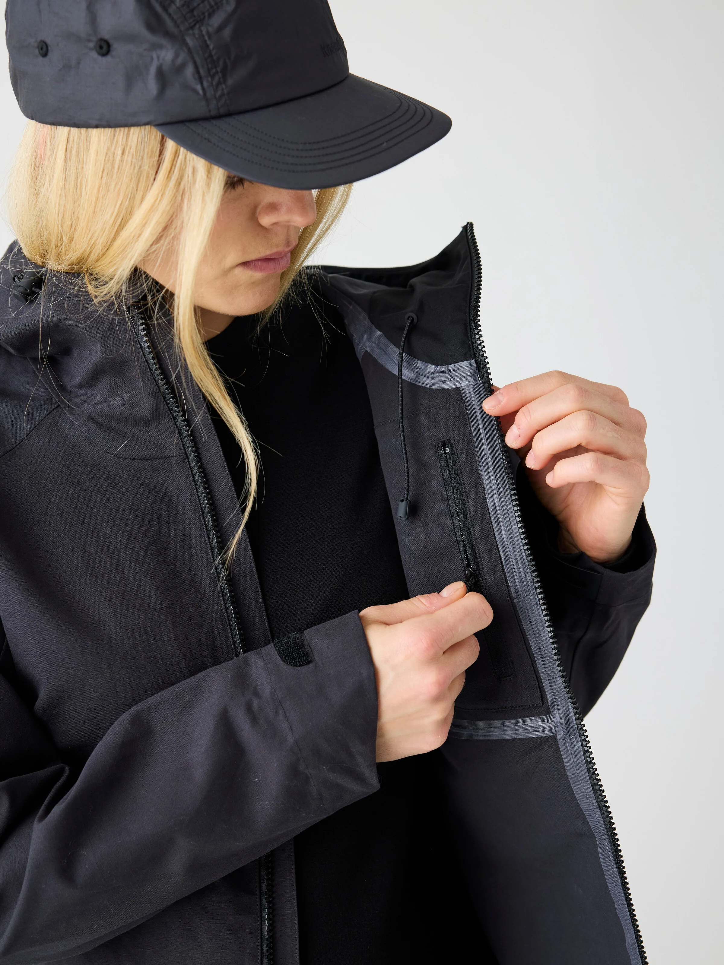 Vent canvas 270 shell jacket - Black Jet - Image 3