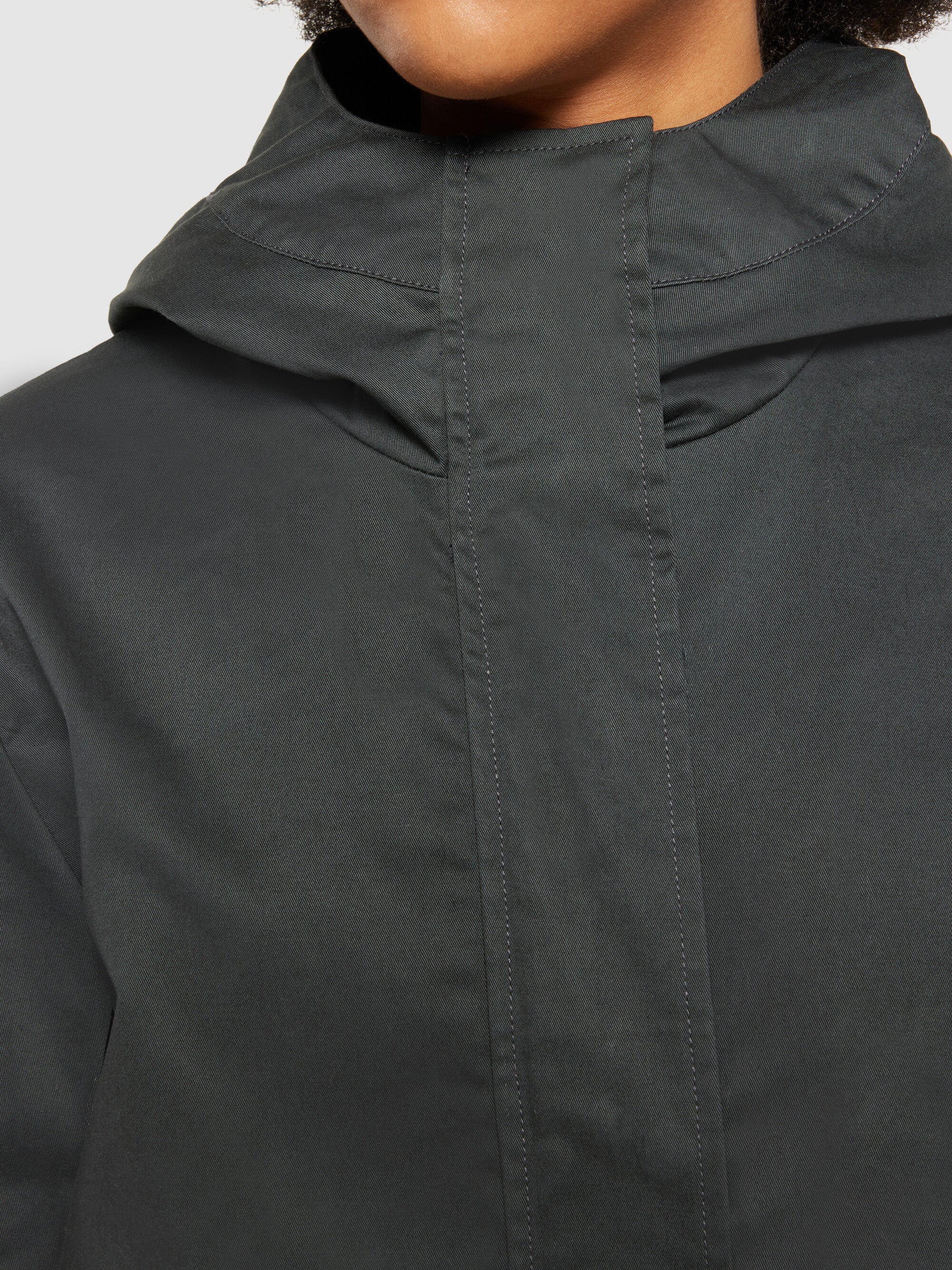 WAXED CANVAS parka jacket - GOTS - Phantom - Image 5